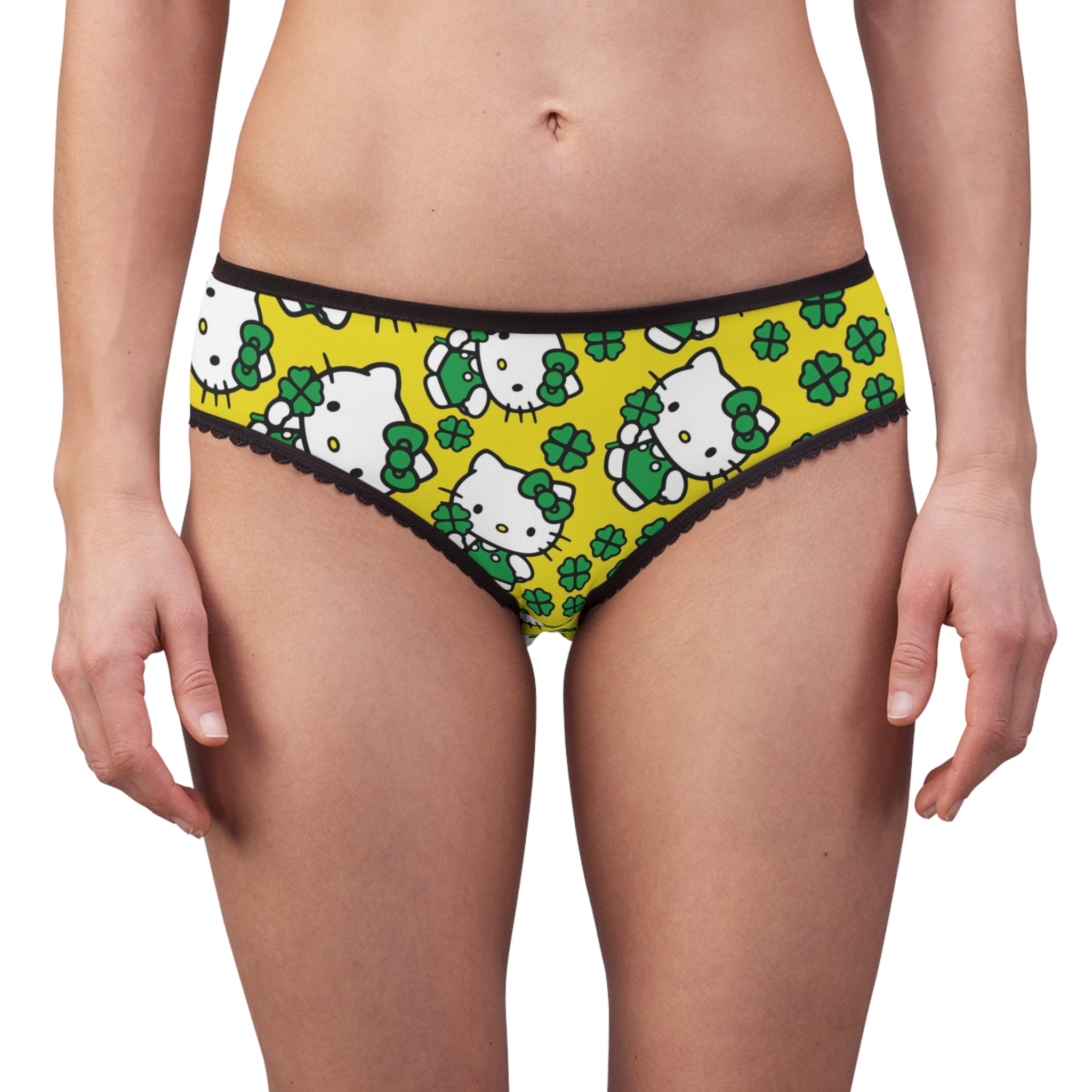 Women's briefs kitty saint patrick lucky yellow