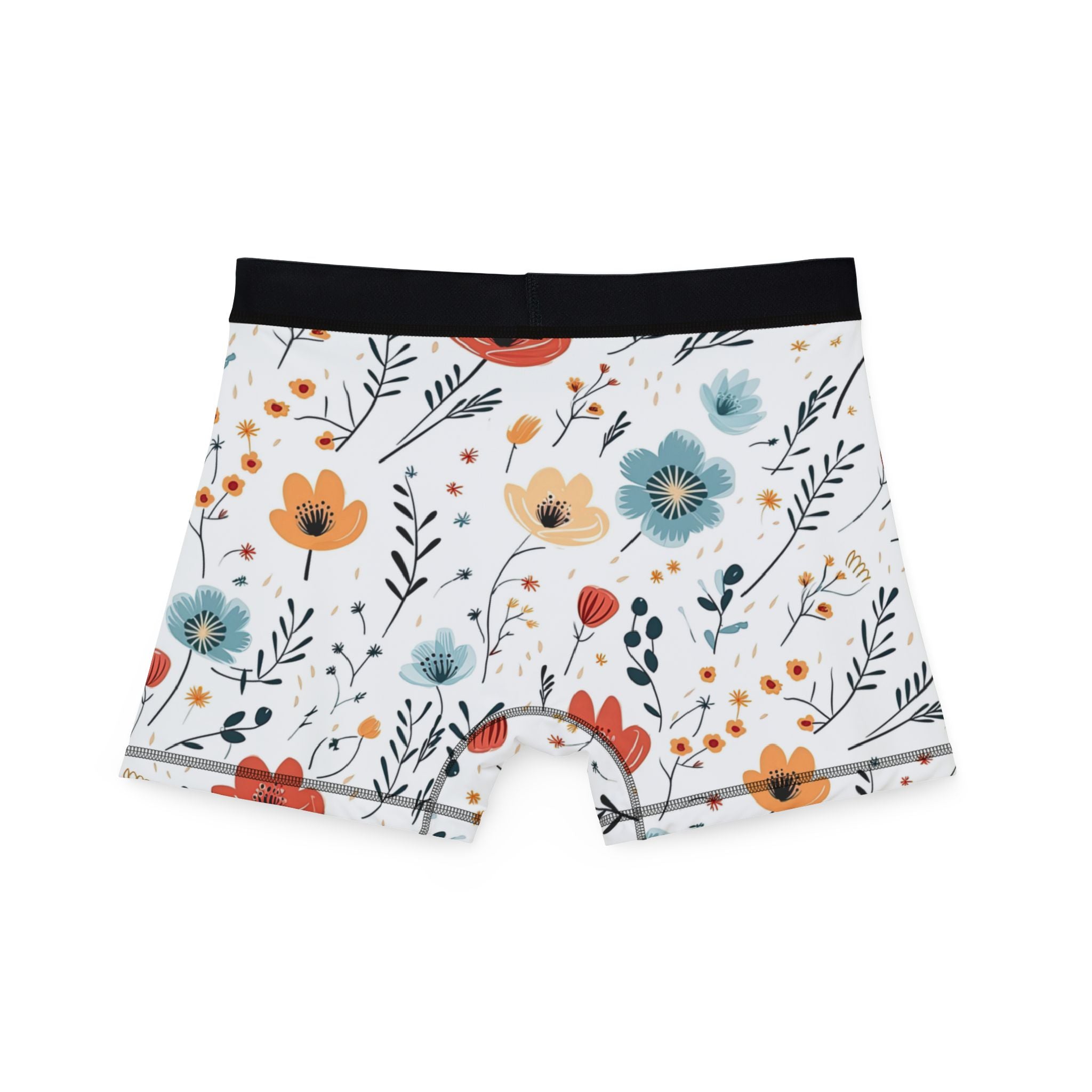 Men's boxers minimal boho flowers