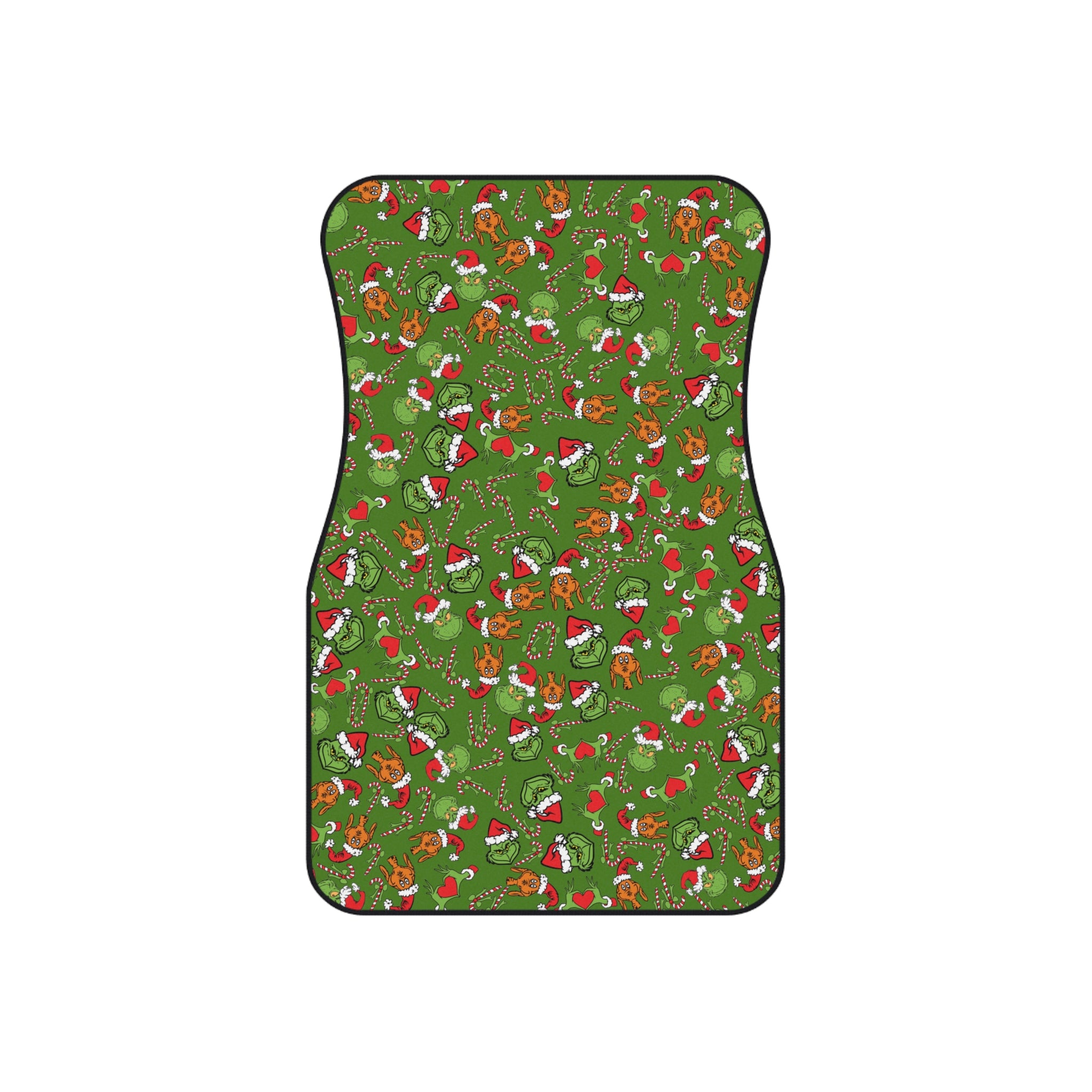 Car mats (set of 4) grinch Noel Christmas green