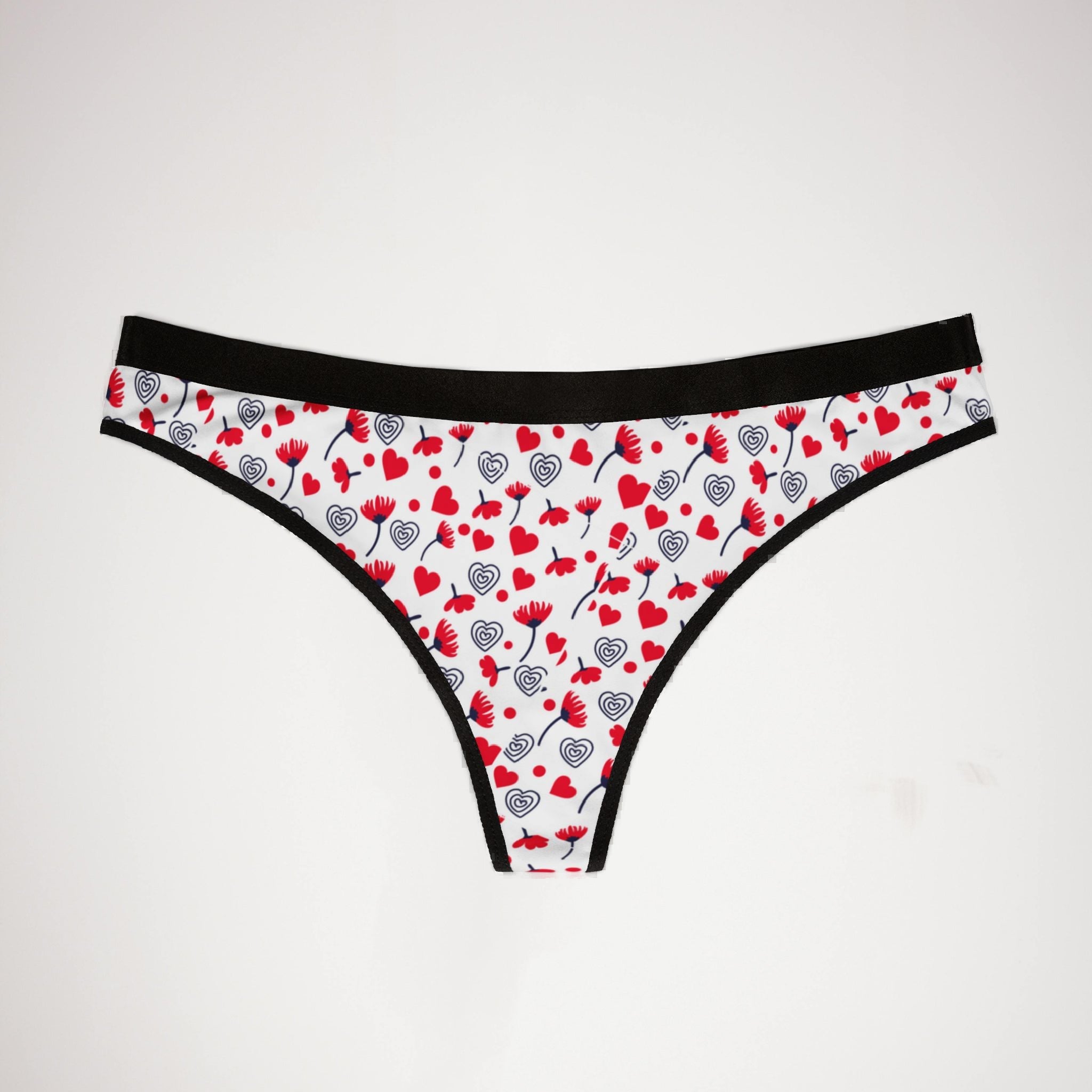 Women's thongs about valentines