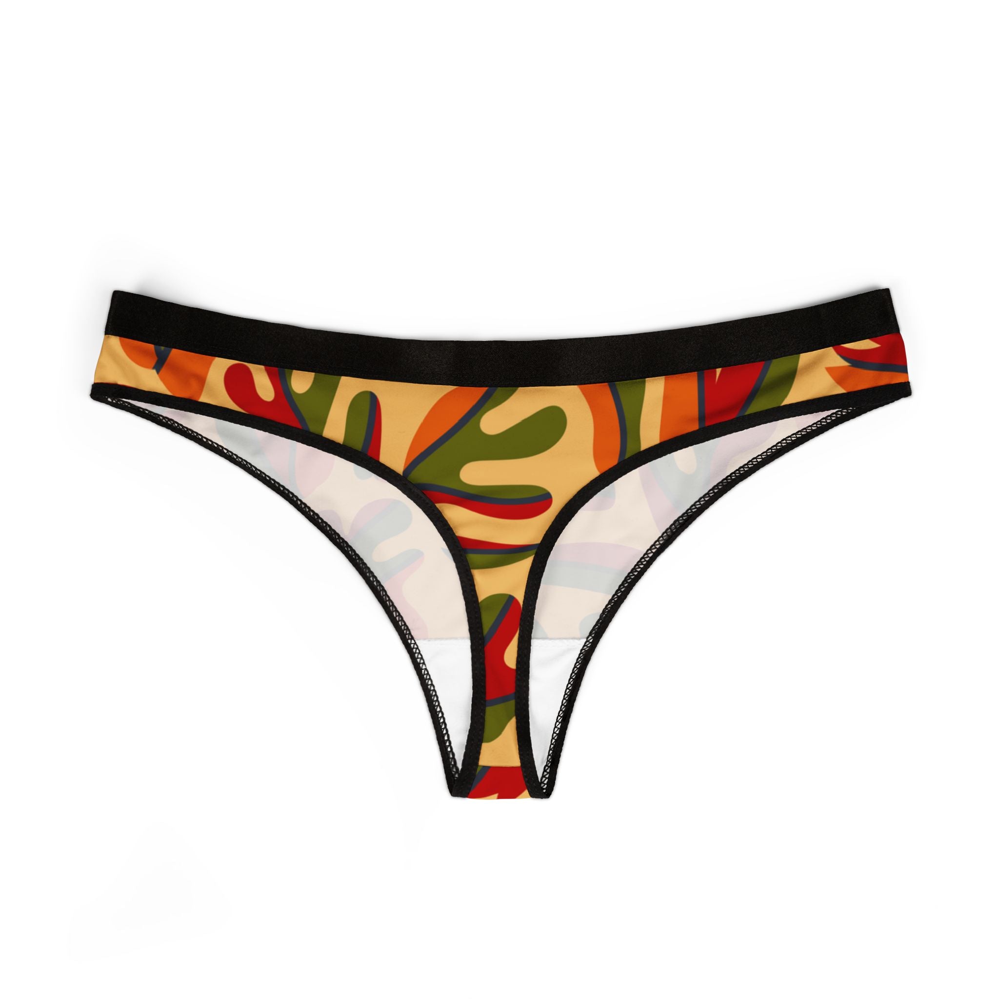 Women's thongs autumn leaves iii