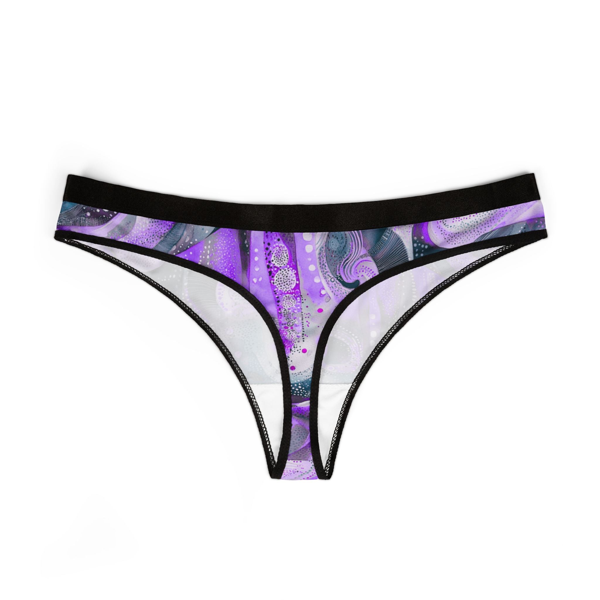 Women's thongs watercolor abstract