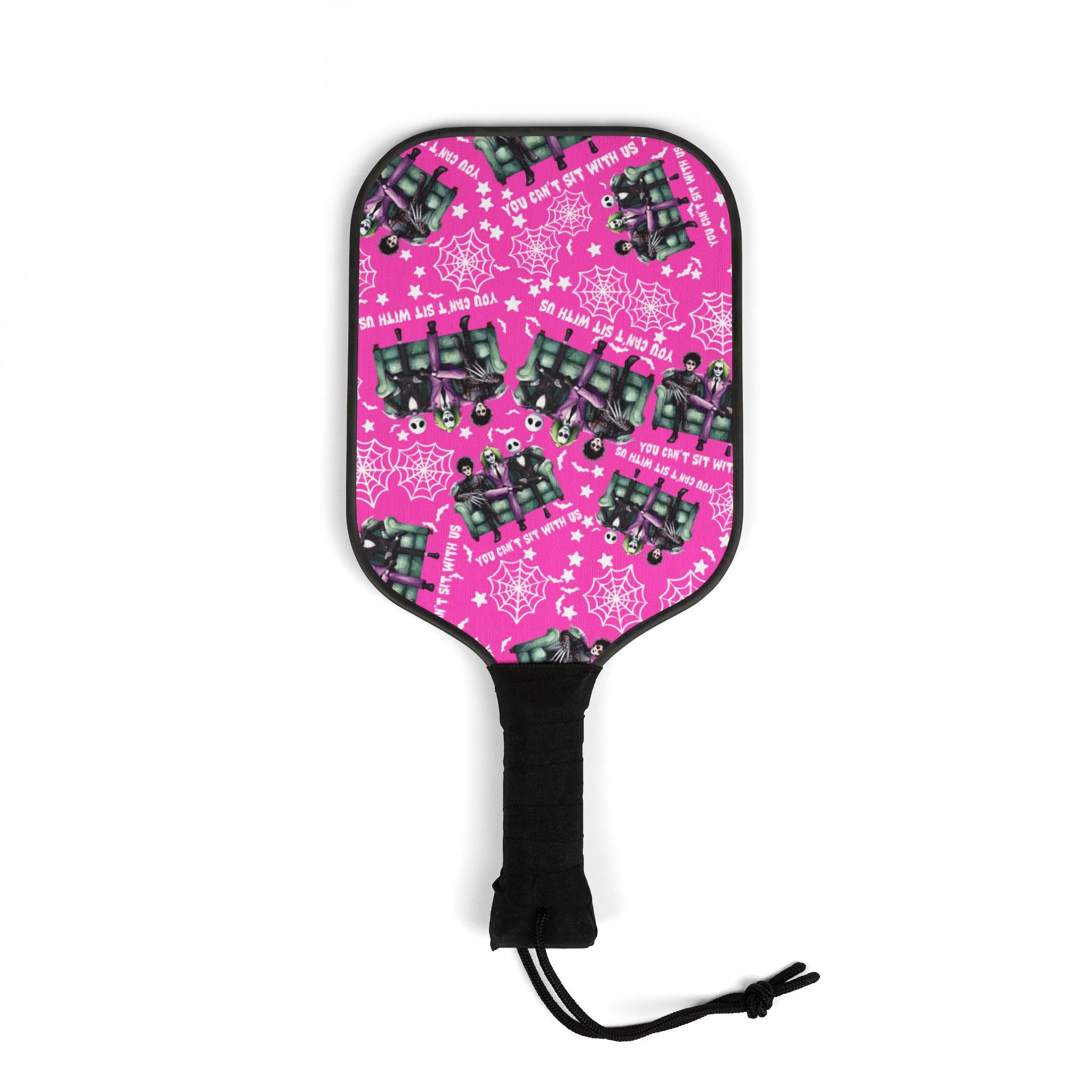 Pickleball kit (2 paddles + 2 balls + transparent bag) You can t sit with us Halloween pink