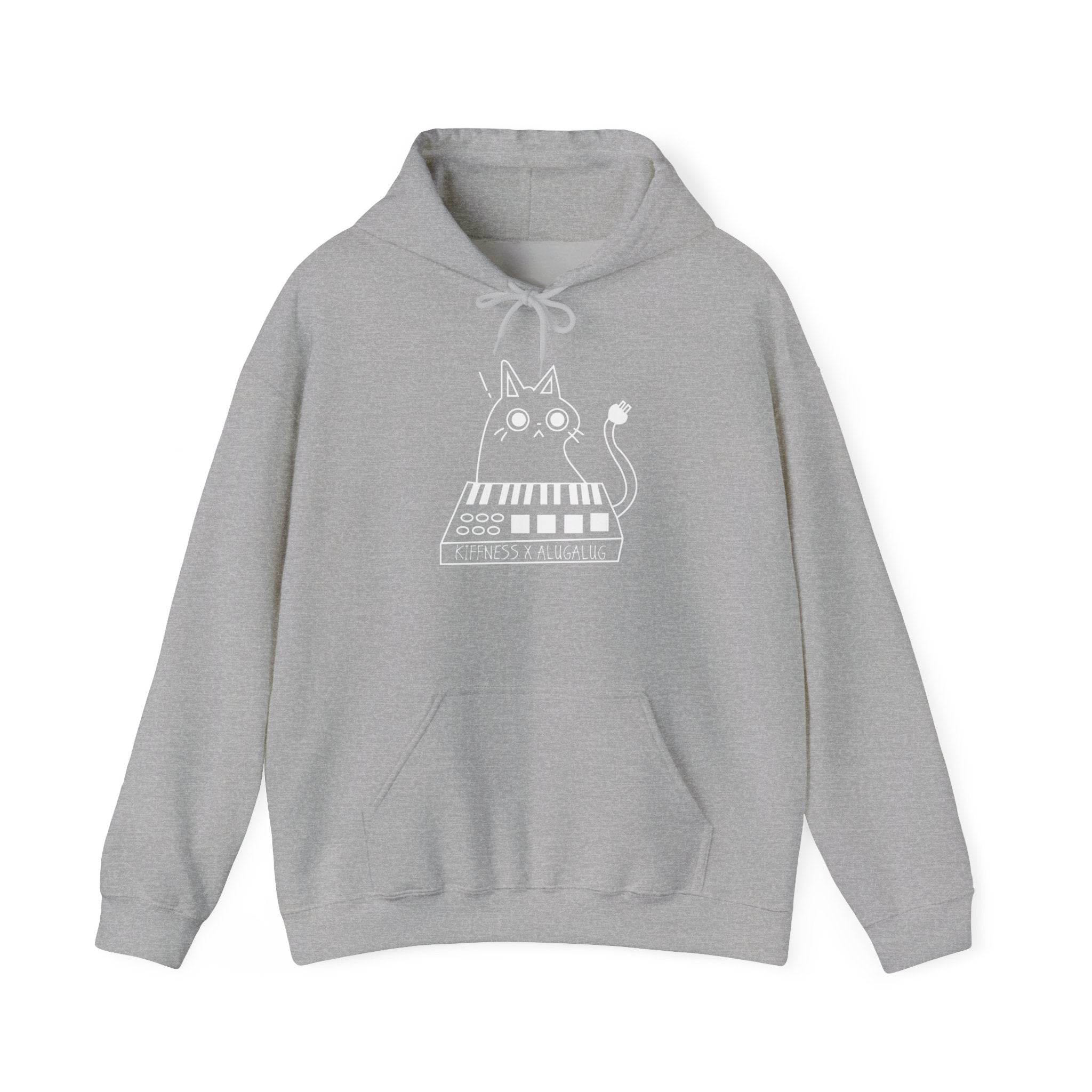 Unisex Eating the cats, the kiffness x alugalug cat Hooded Sweatshirt