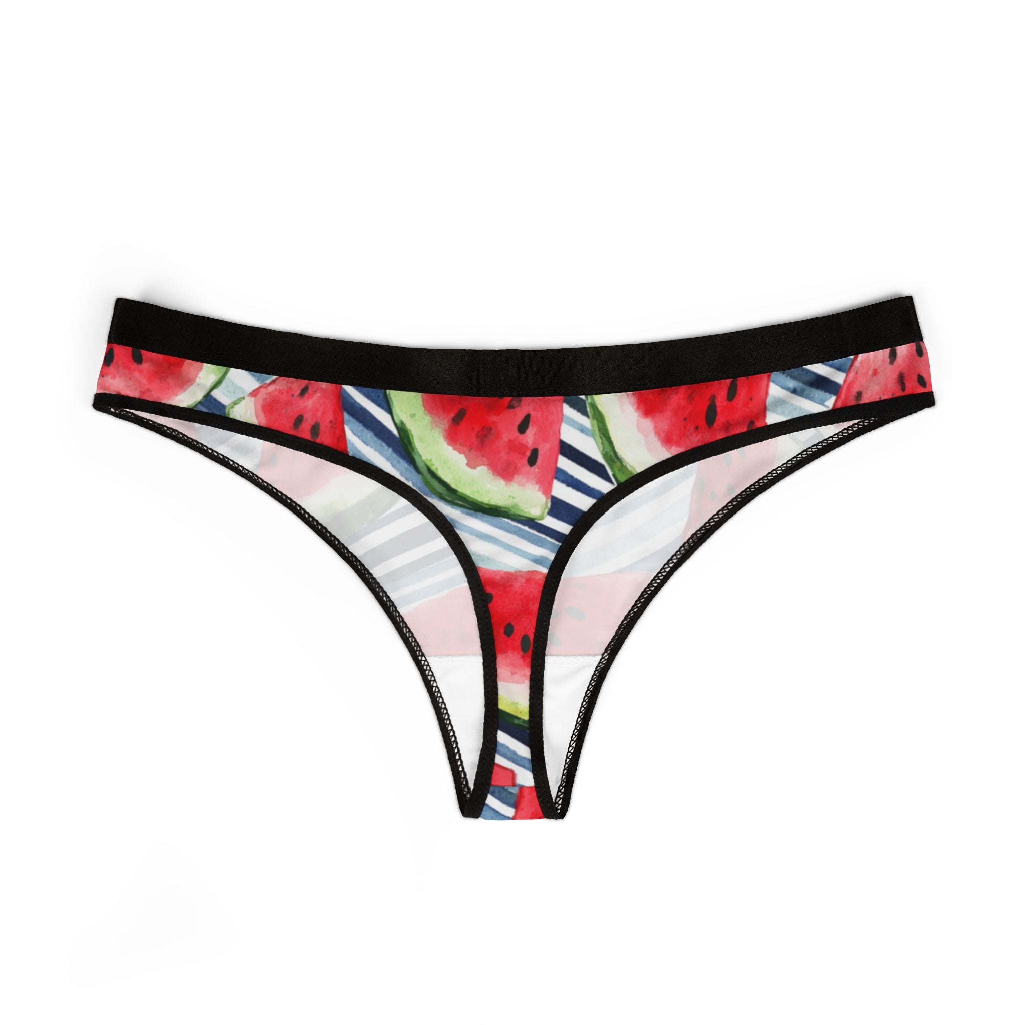 Women's thongs fruit with striped
