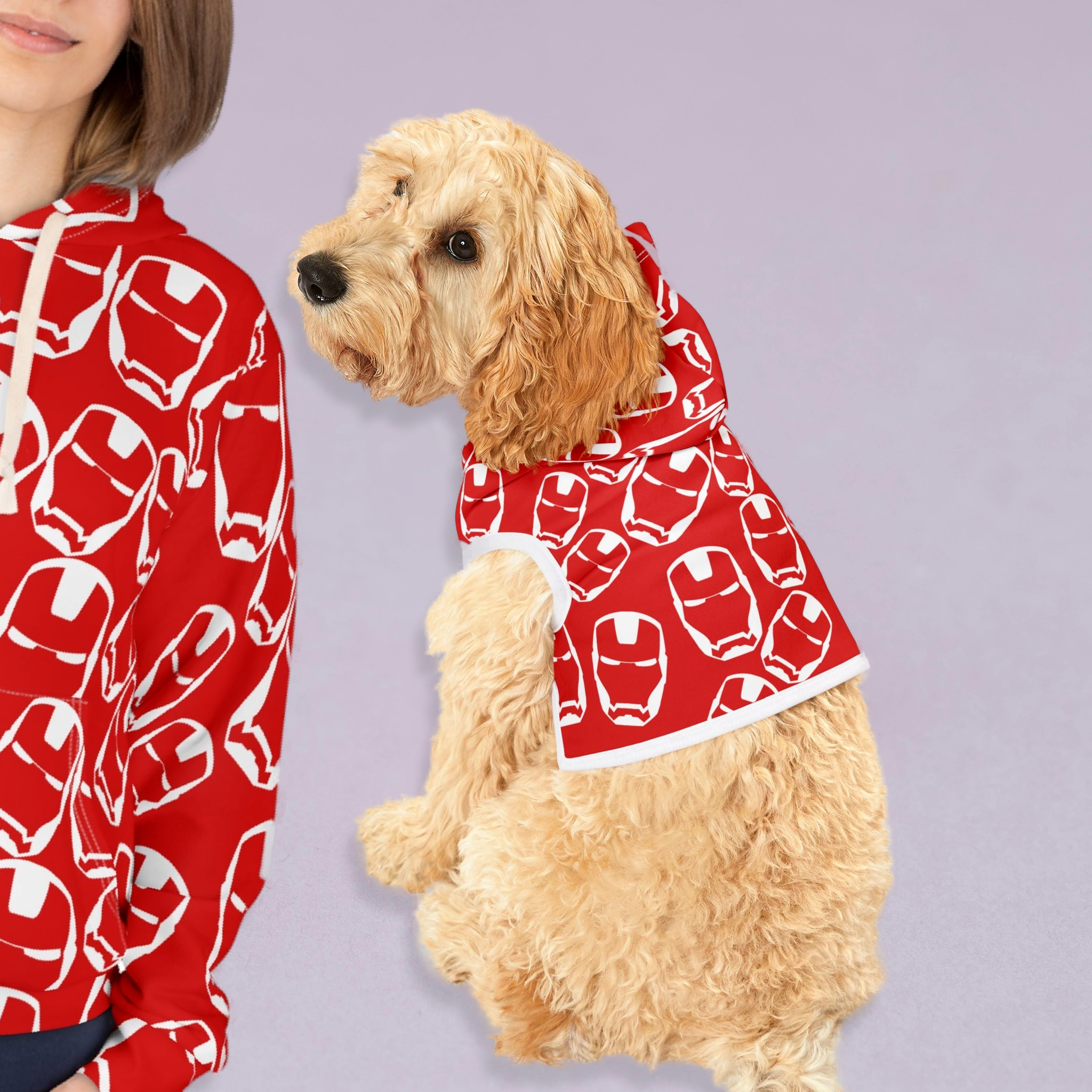 Matching Cat & Dog Pet and Owner Outfits iron man unisex sweaters/hoodies