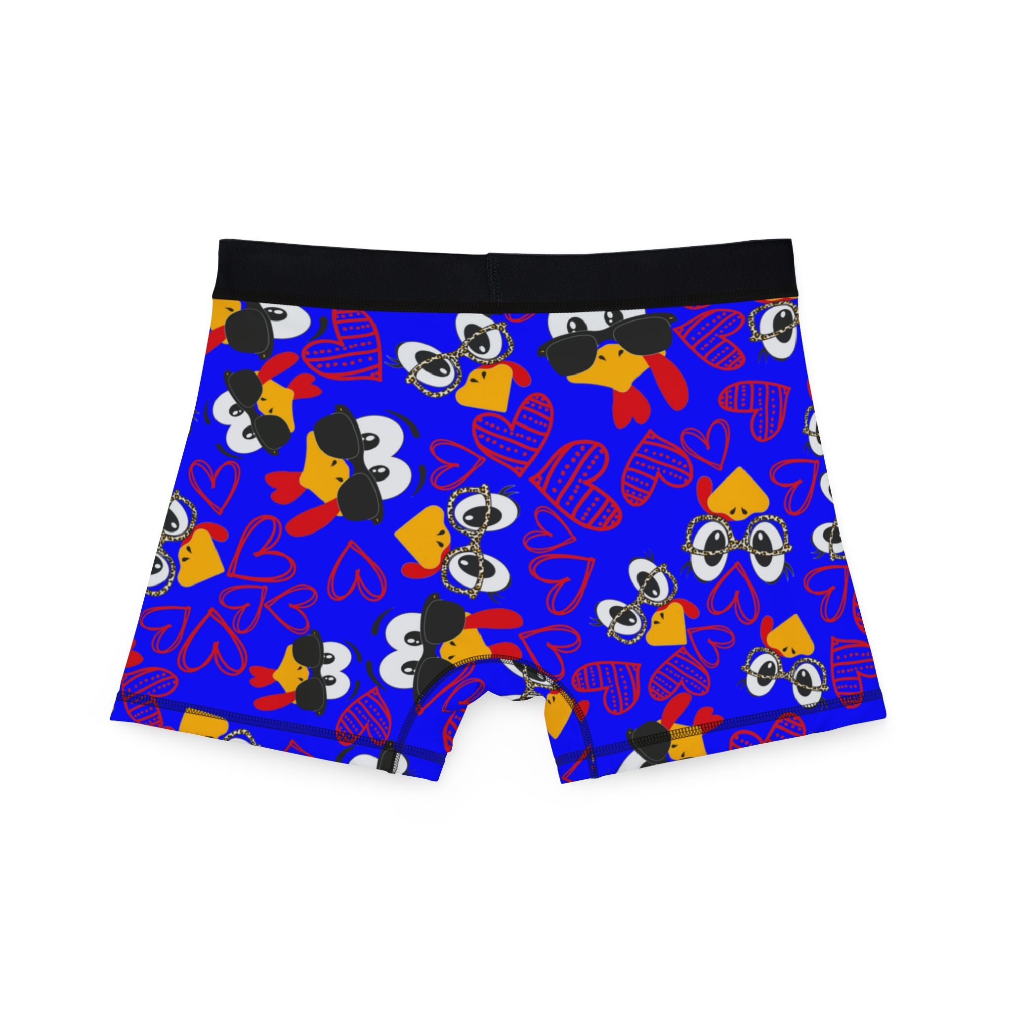 Men's boxers Mr Turkey Mrs Turkey valentine hearts Thanksgiving blue