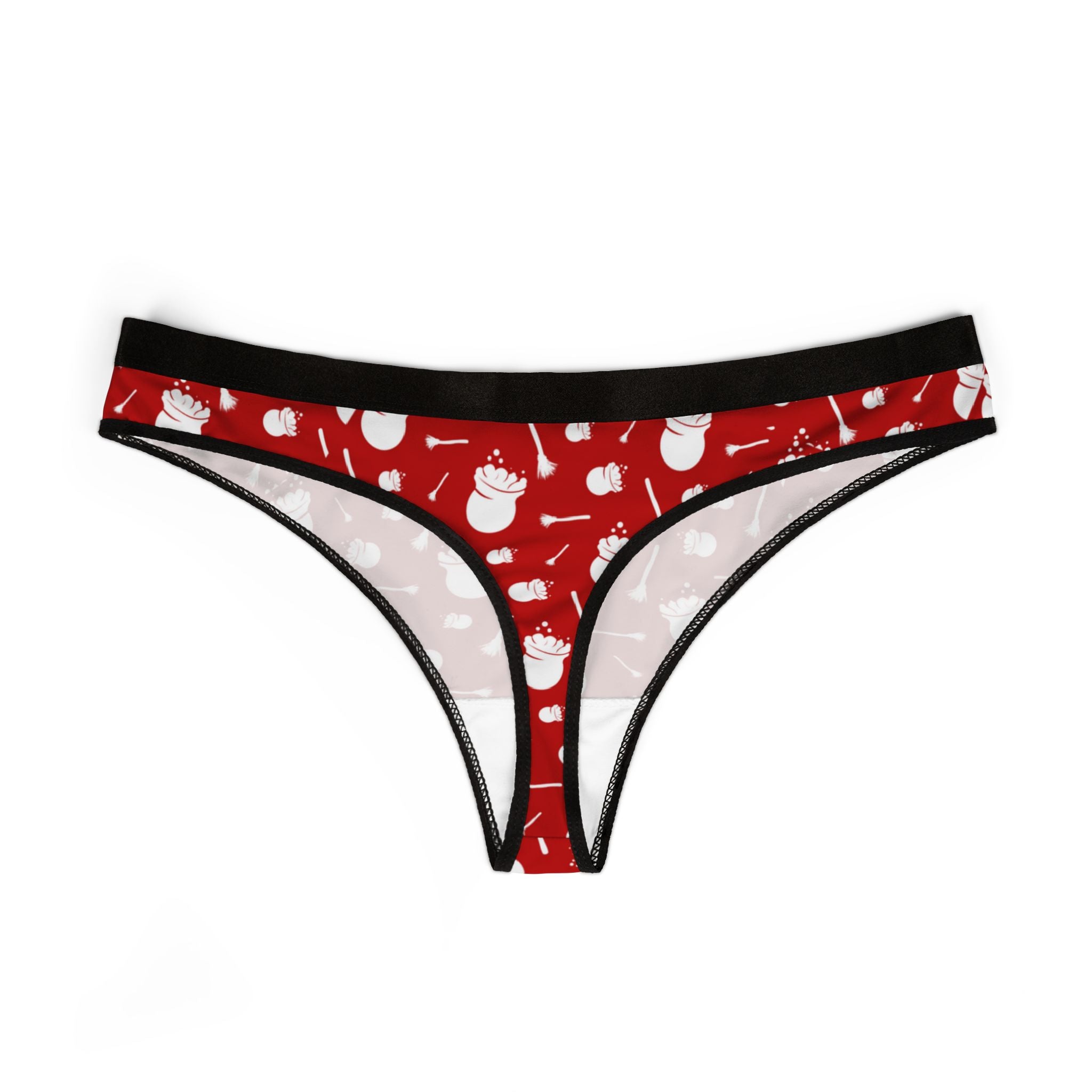 Women's thongs red halloween