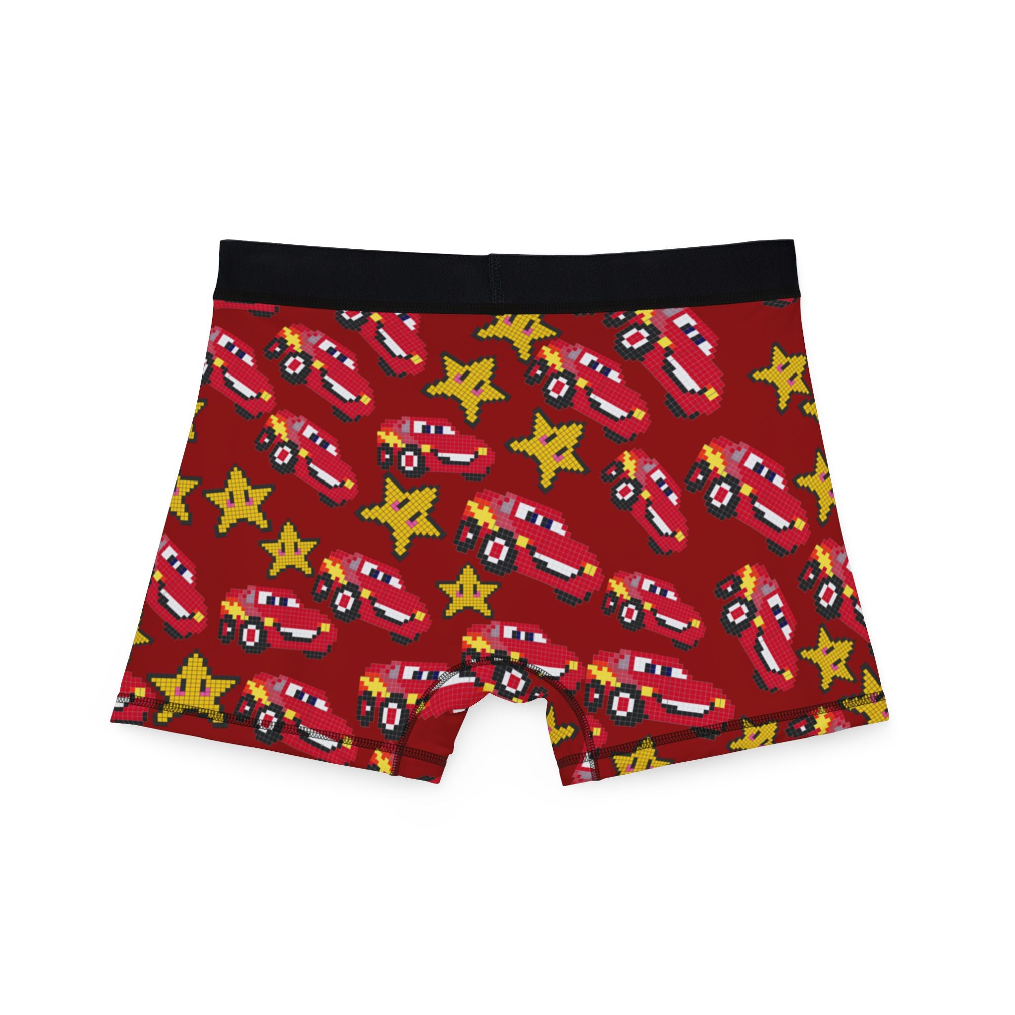 Men's boxers mcqueen stars red