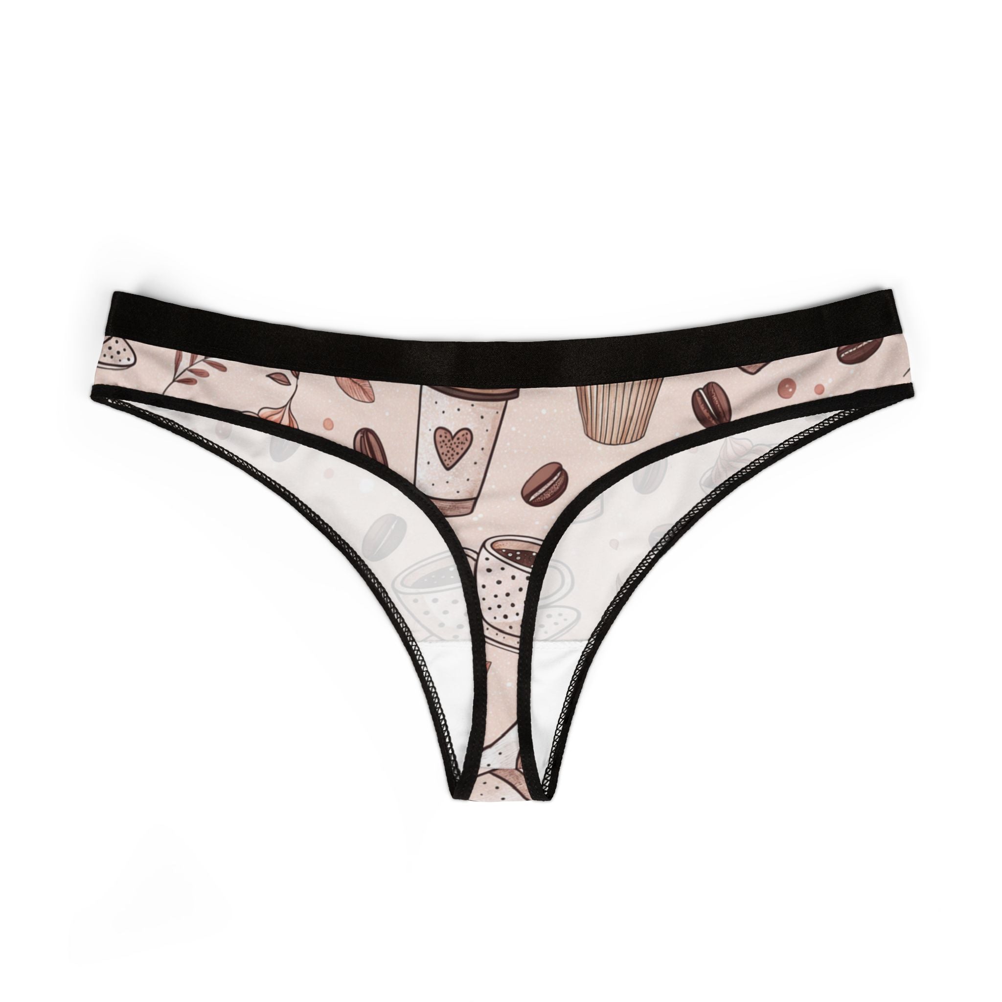 Women's thongs coffee two