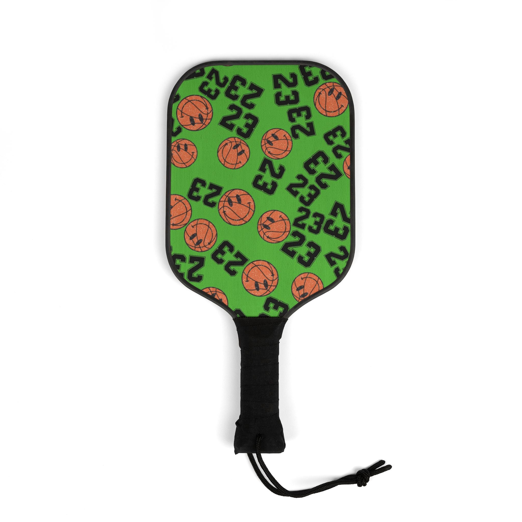 Pickleball kit (2 paddles + 2 balls + transparent bag) number   basketball green