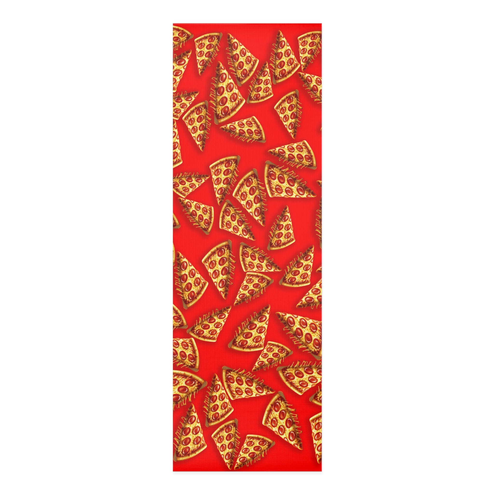 Foam yoga mat pizza red