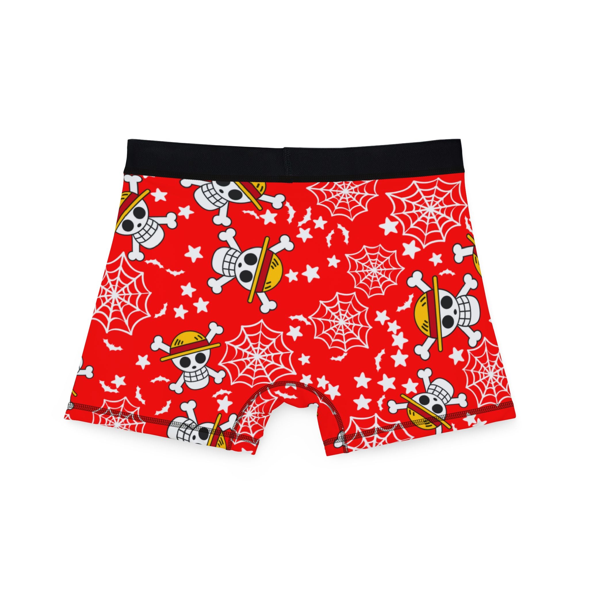 Men's boxers skull anime bats pumpkin halloween red