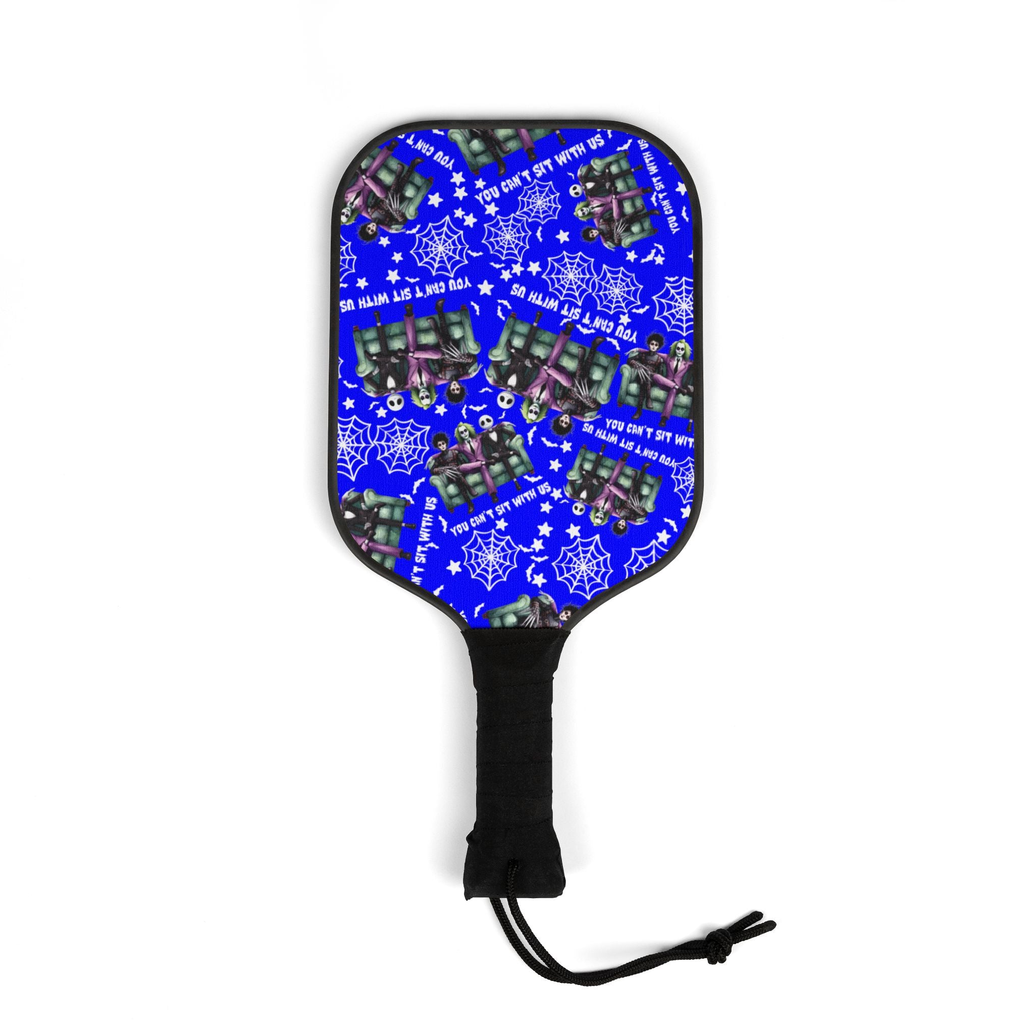 Pickleball kit (2 paddles + 2 balls + transparent bag) You can t sit with us Halloween blue