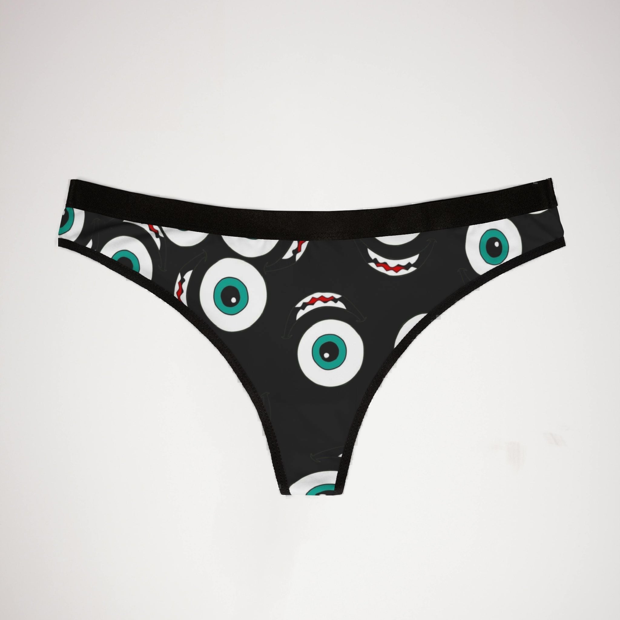 Women's thongs Mike wazowski black