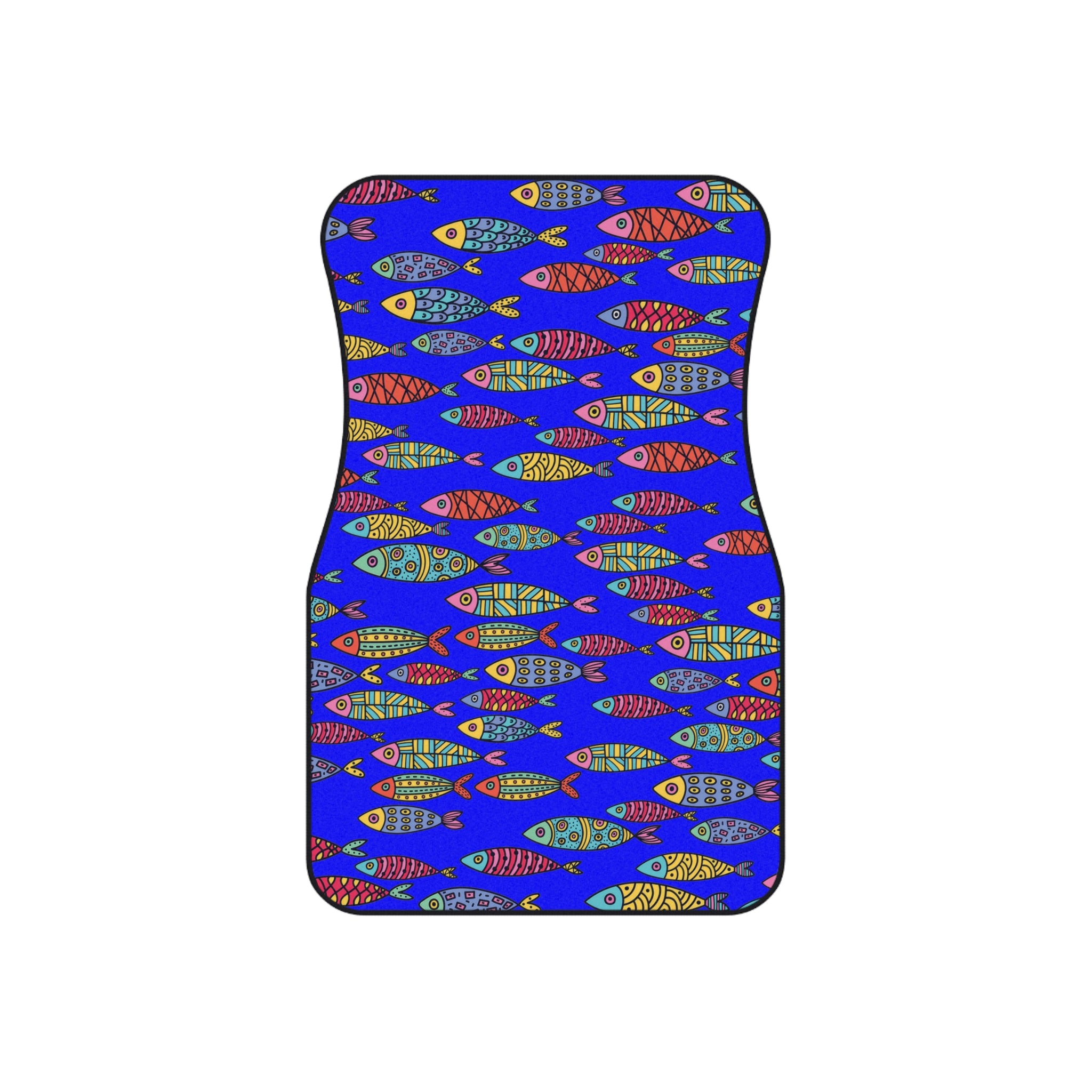 Car mats (set of 4) cute fishes blue