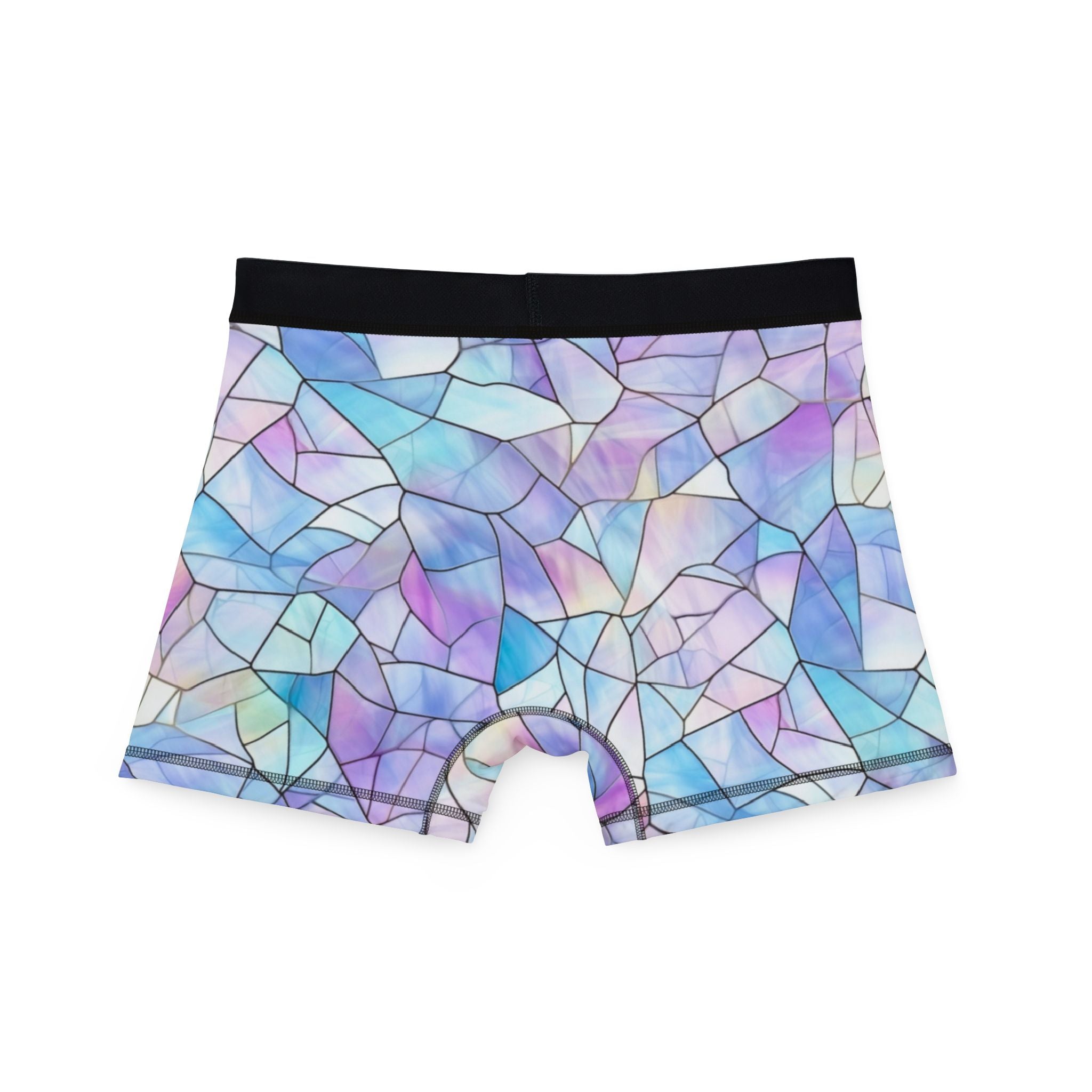 Men's boxers pastel stained glass