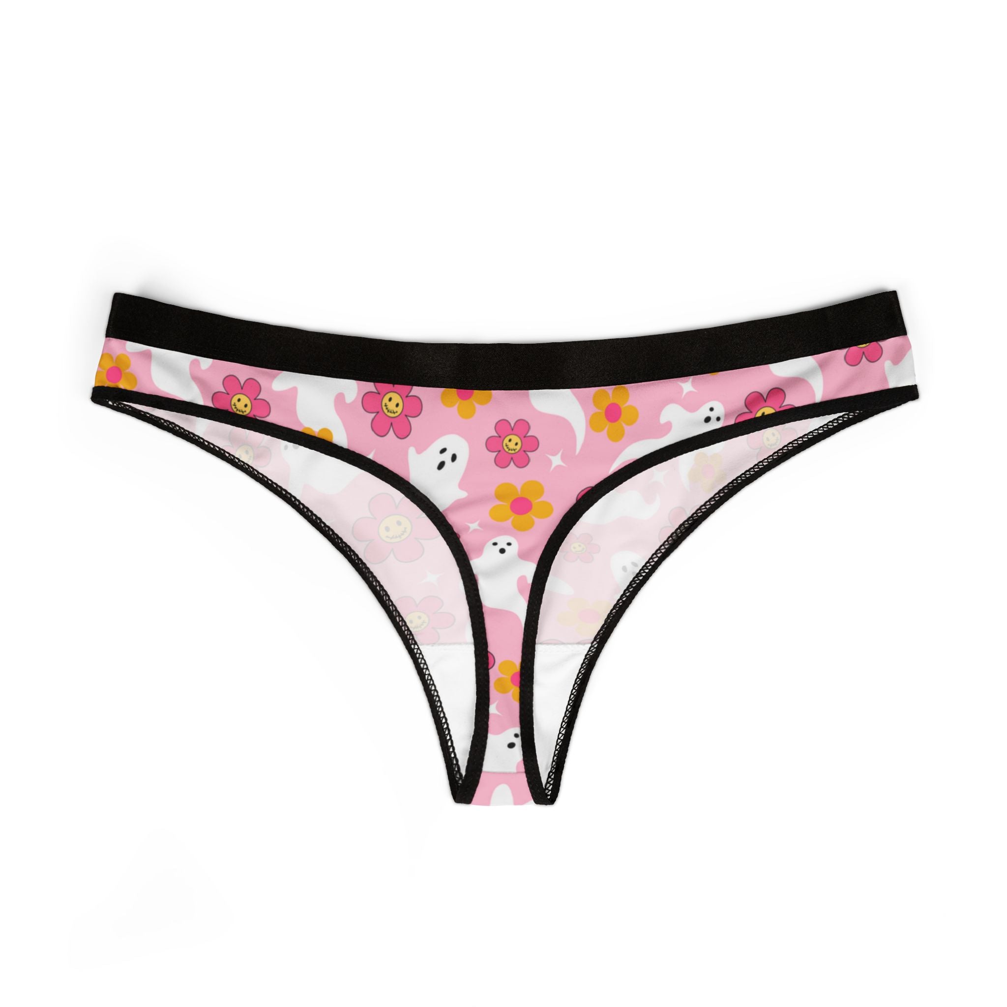 Women's thongs groovy halloween
