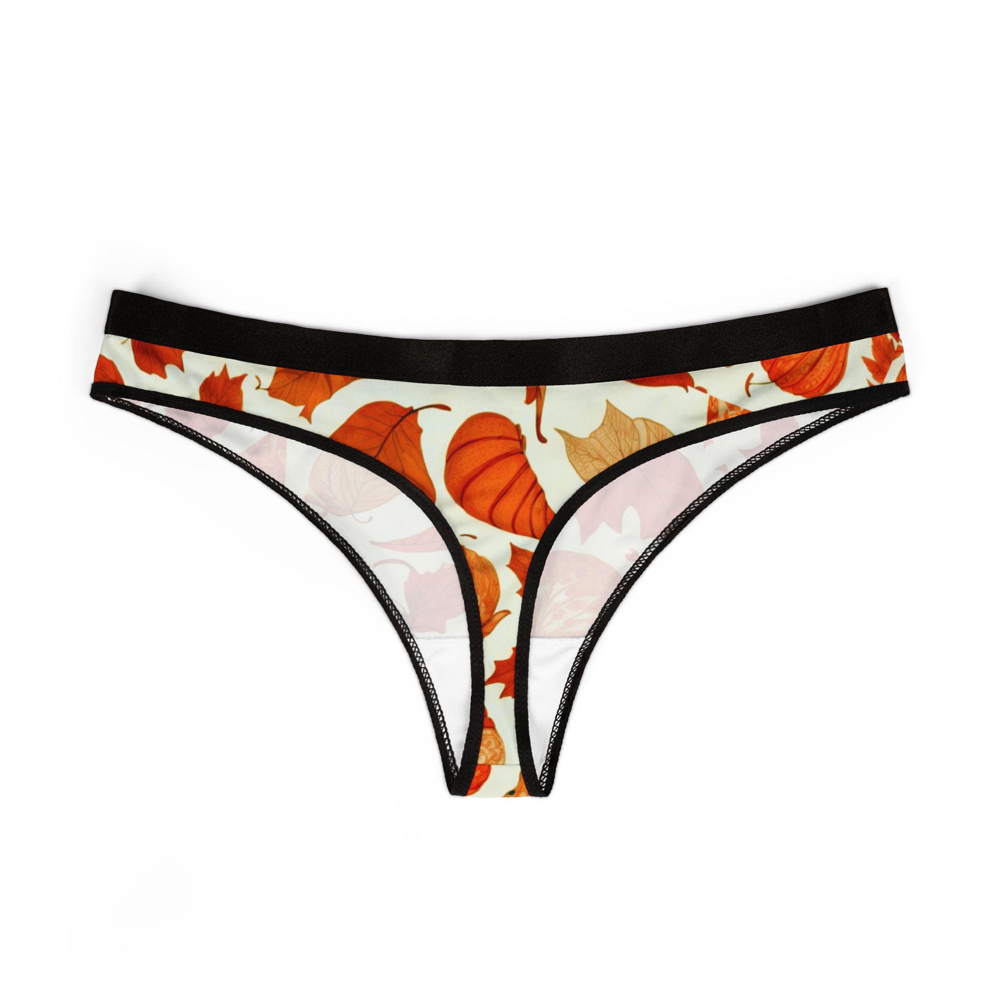 Women's thongs autumn leaves