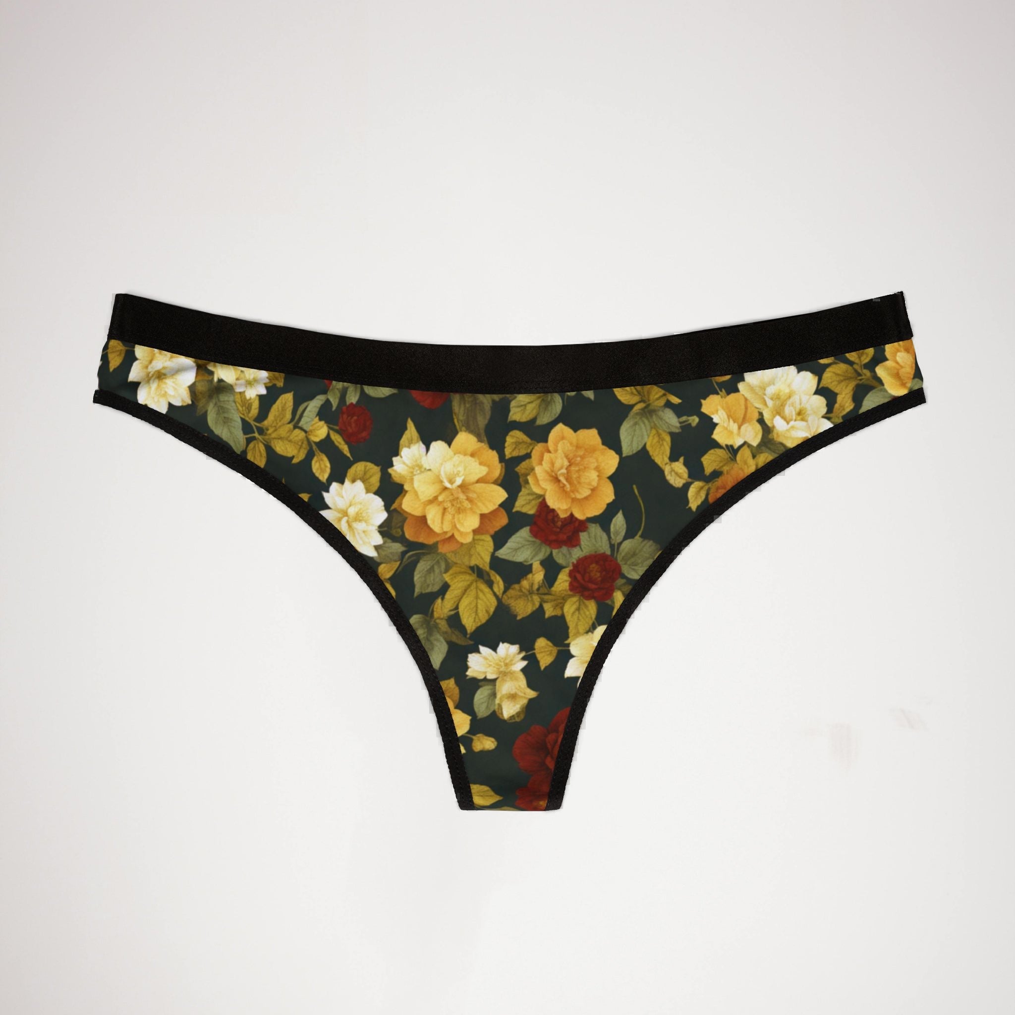 Women's thongs floral fall beautiful