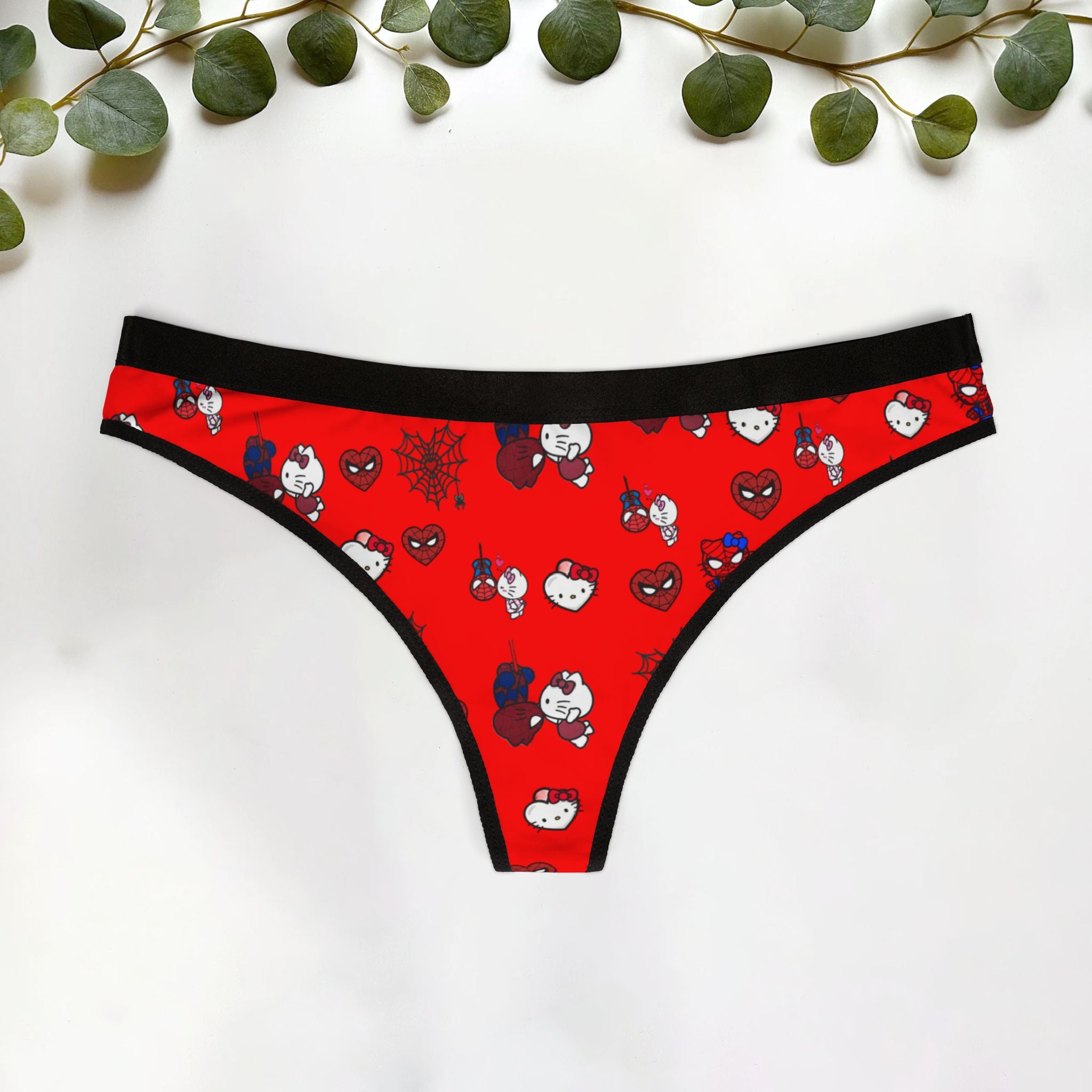 Spider kitty Women's Thongs, character Underwear