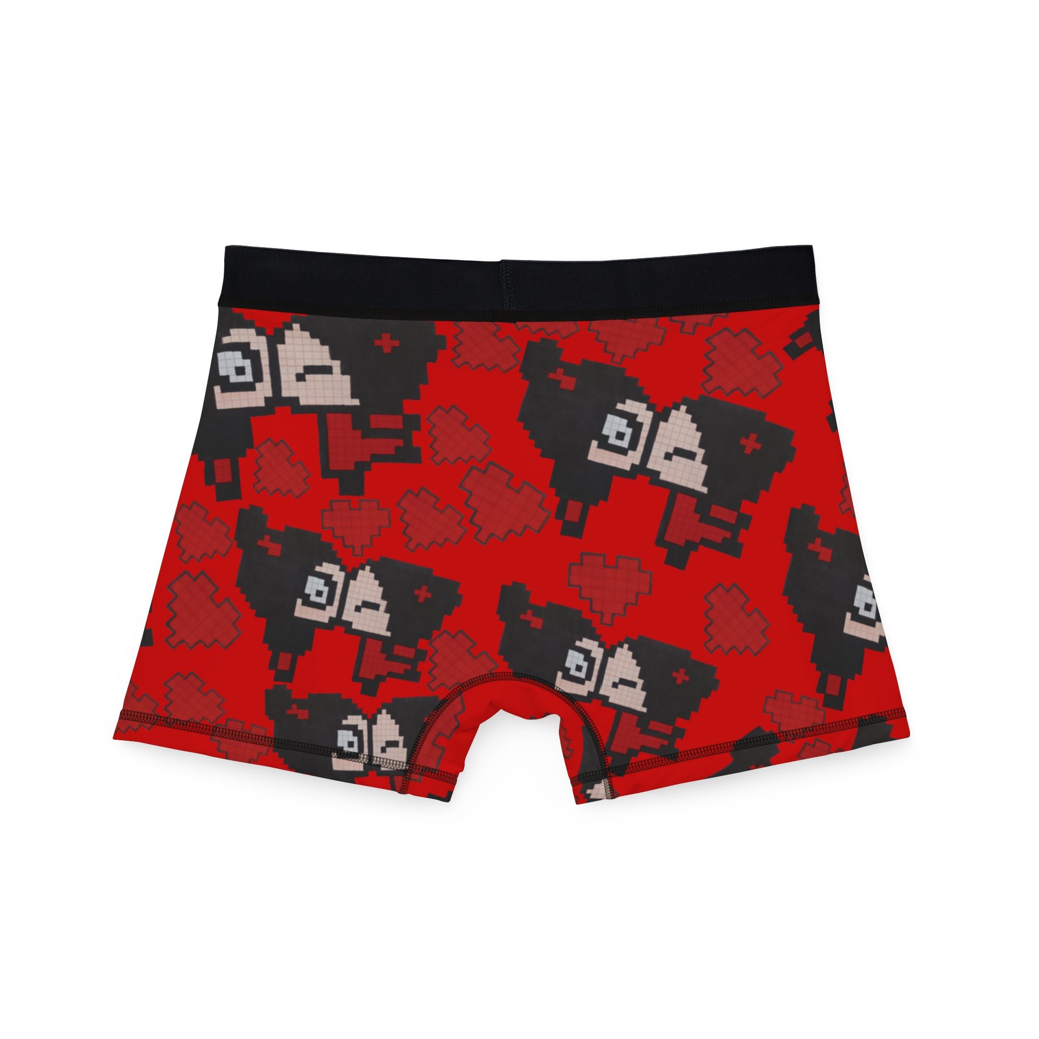 Men's boxers pixel pucca kiss heart red