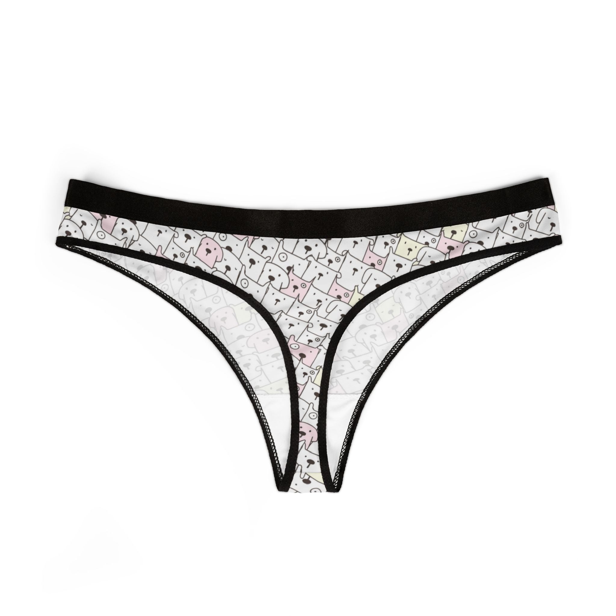 Women's thongs cute dog