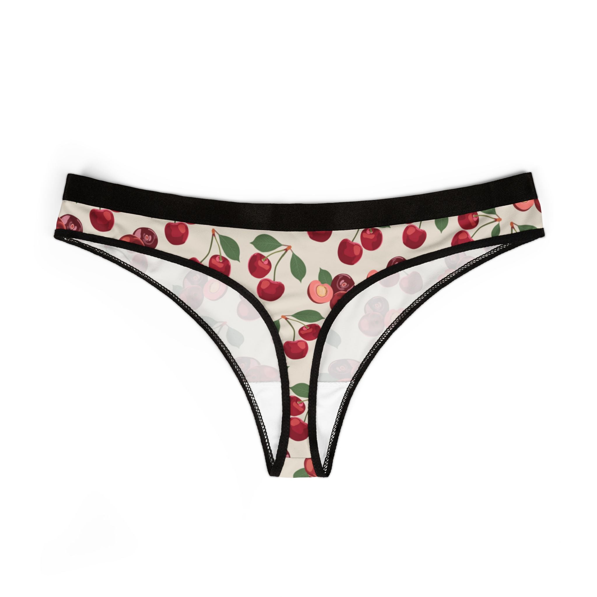 Women's thongs cherry fruit