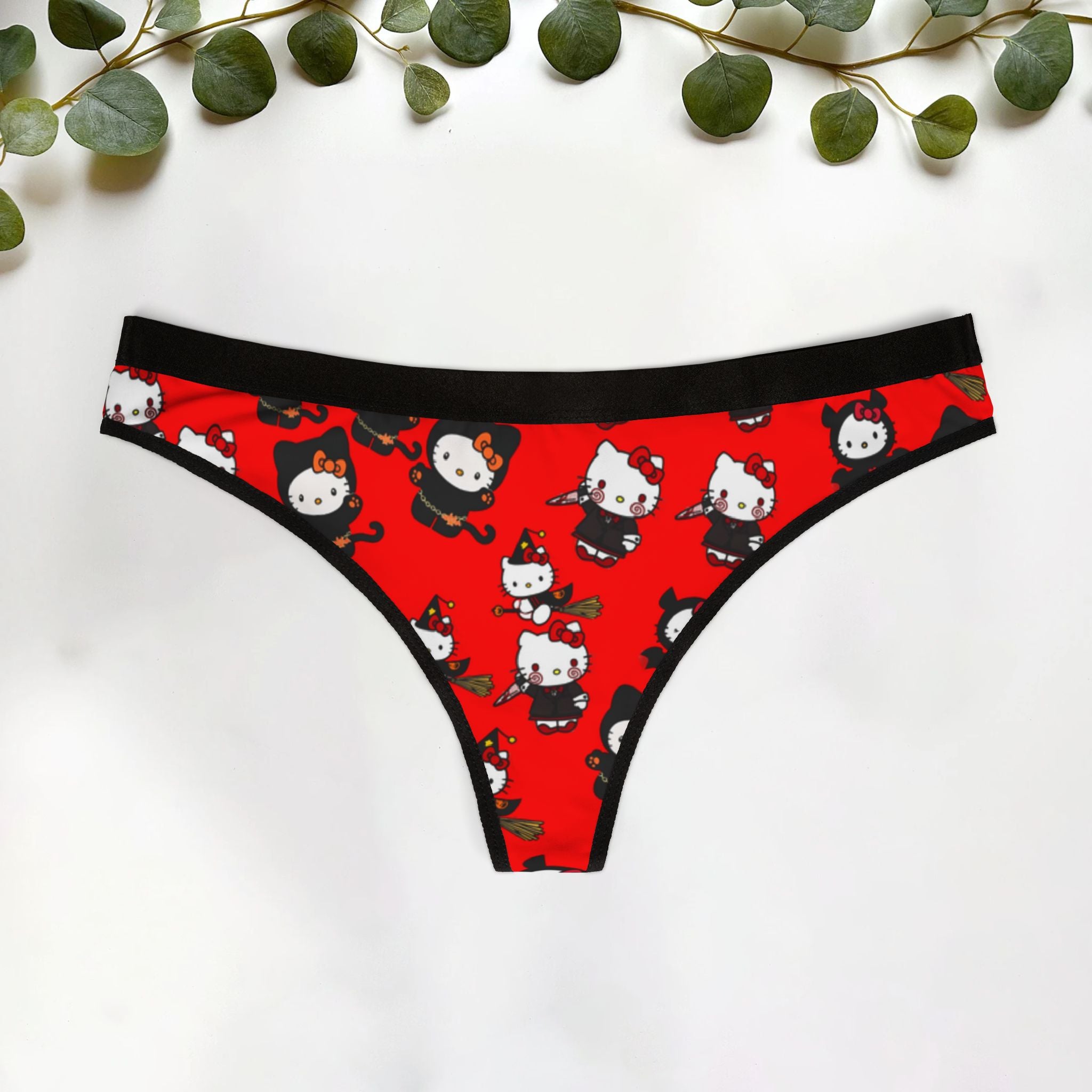 Halloween kitty Women's Thongs