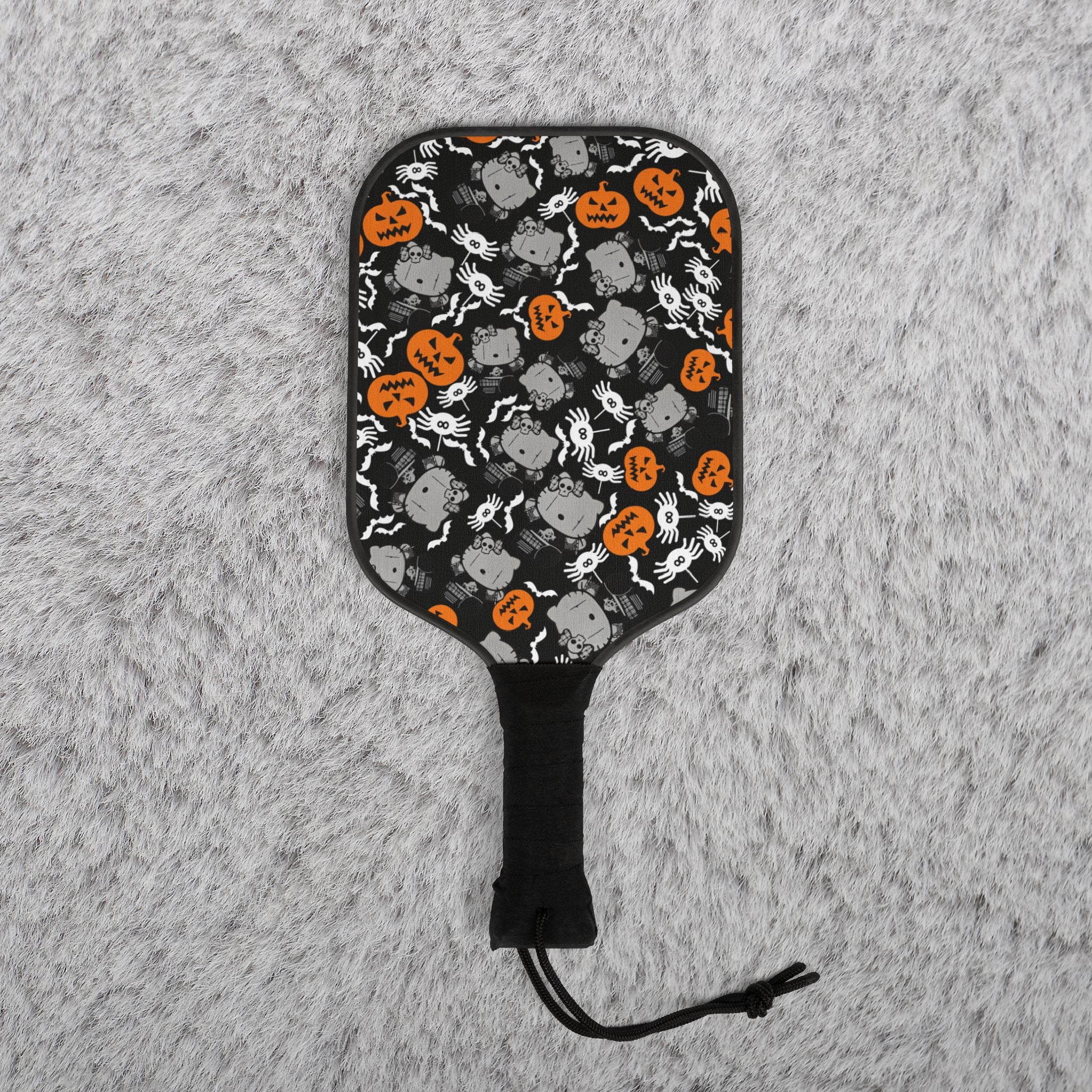 Pickleball kit (2 paddles + 2 balls + transparent bag) kitty blank pumpkin halloween black