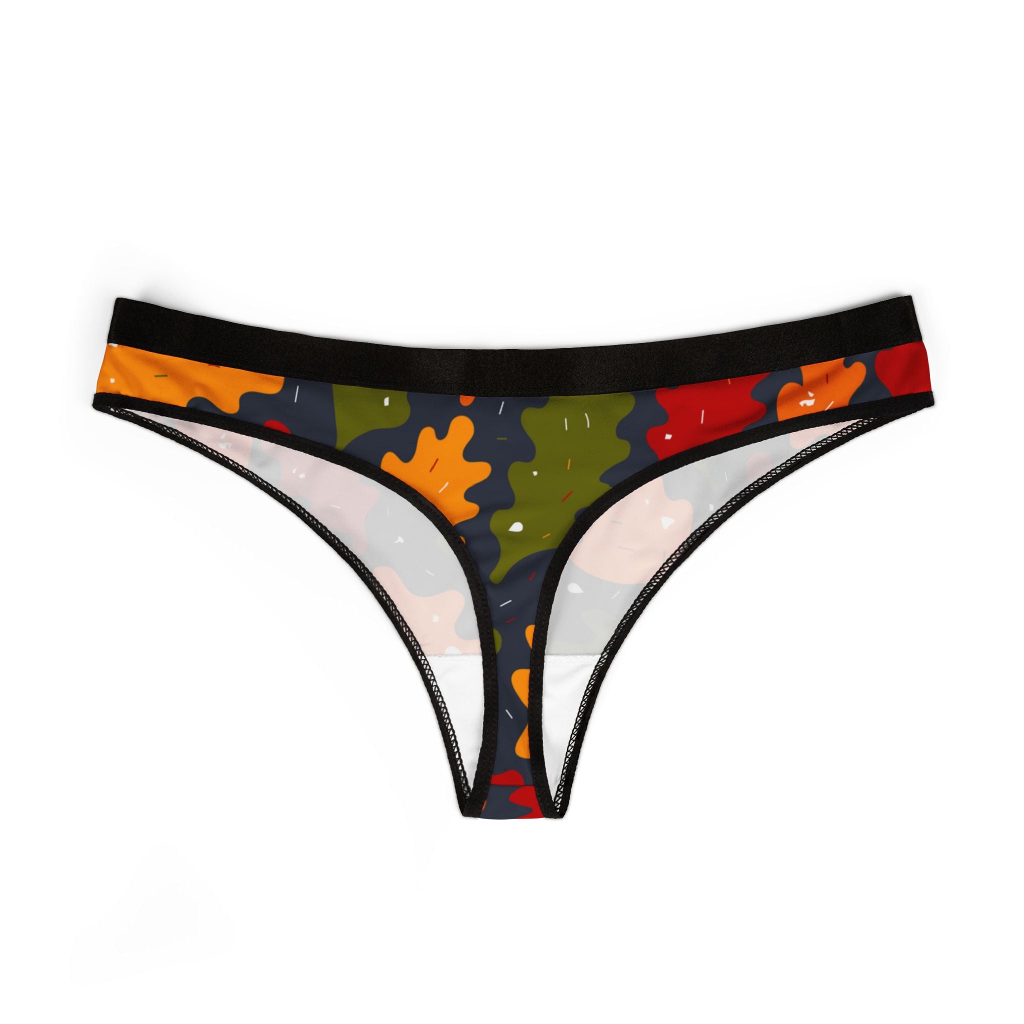 Women's thongs autumn leaves iii