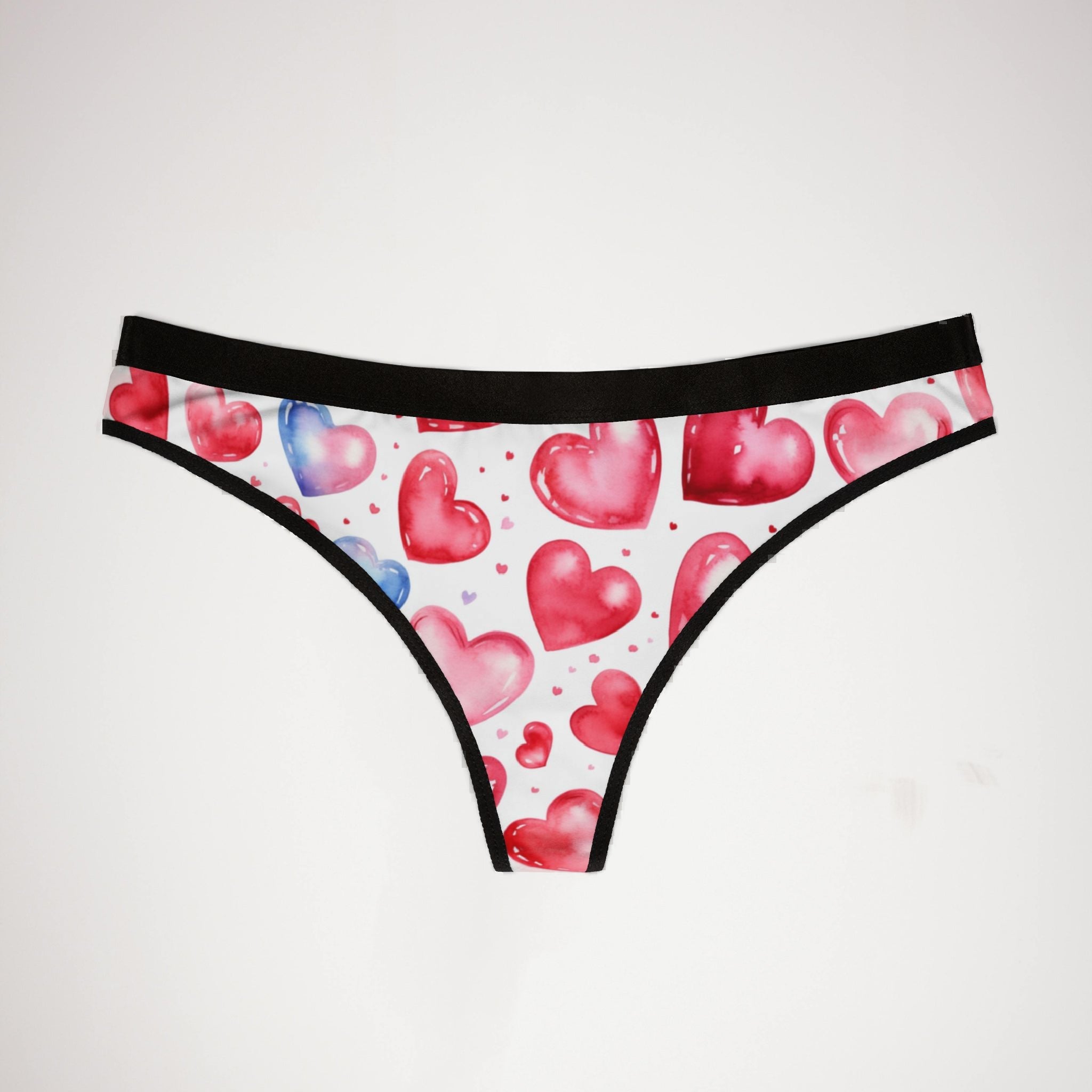 Women's thongs valentines day heart