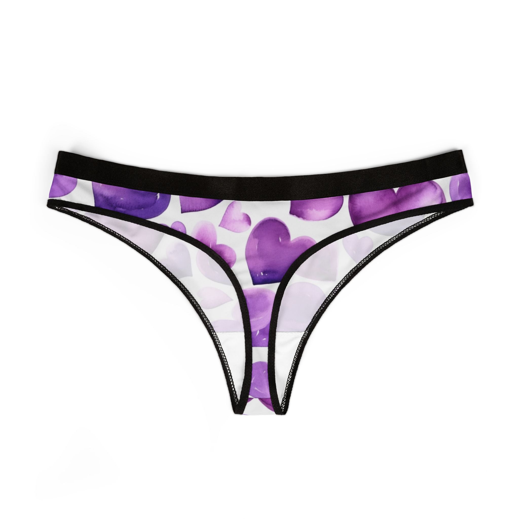Women's thongs valentines day heart
