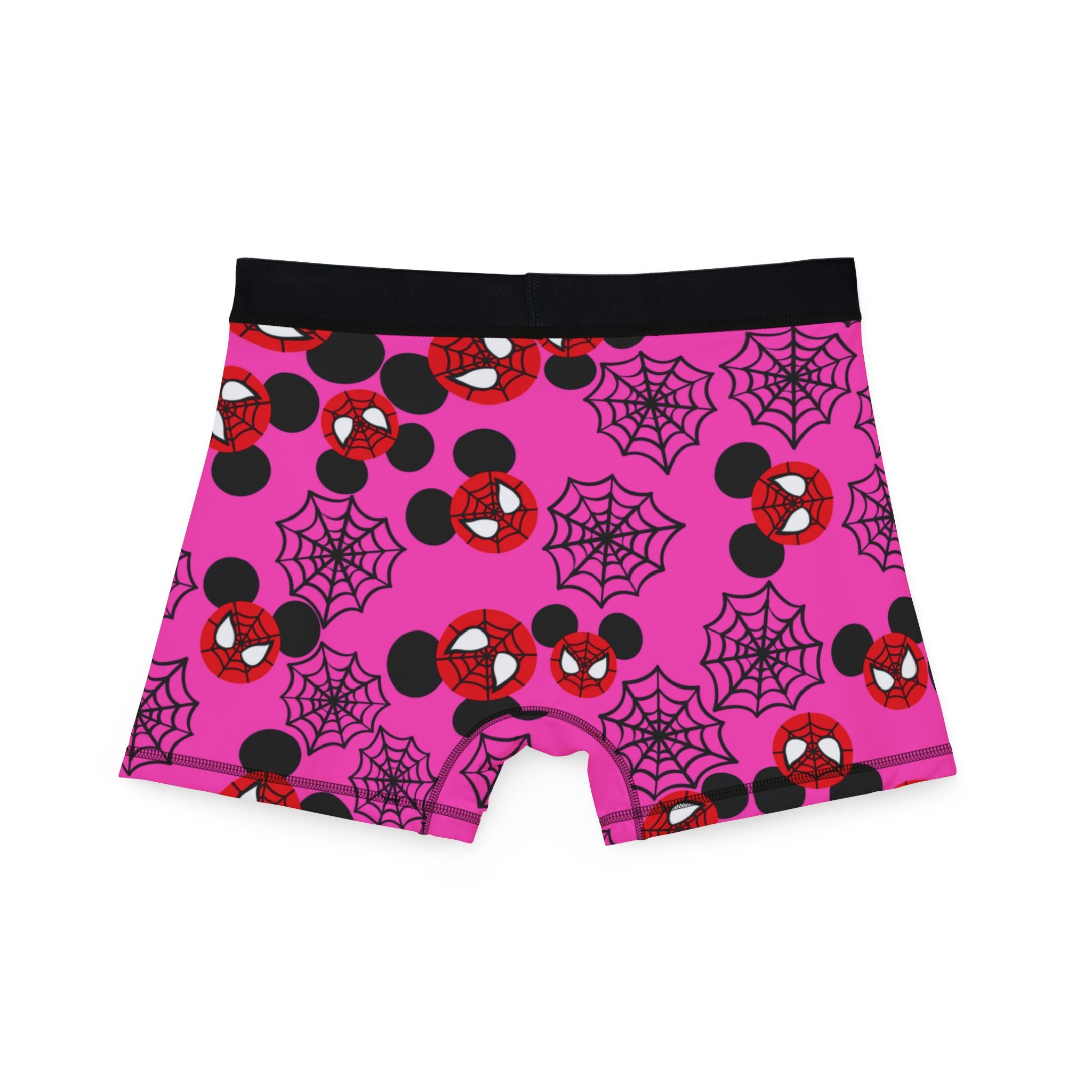 Men's boxers spider mickey web pink