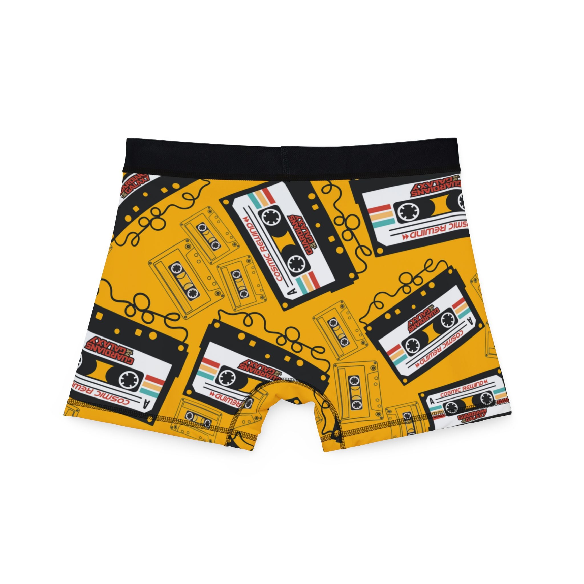 Men's boxers Cosmic Rewind Cassette yellow