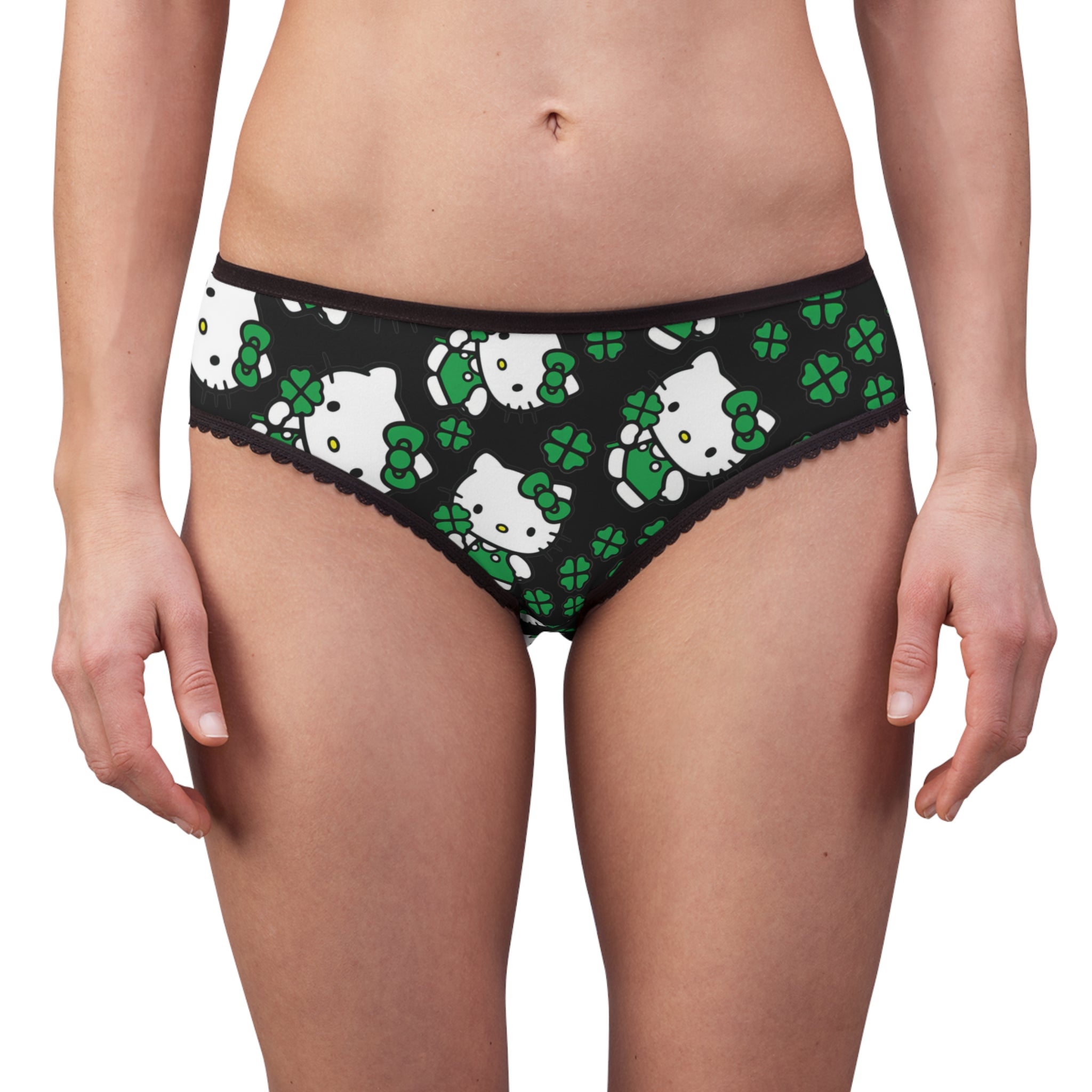 Women's briefs kitty saint patrick lucky black