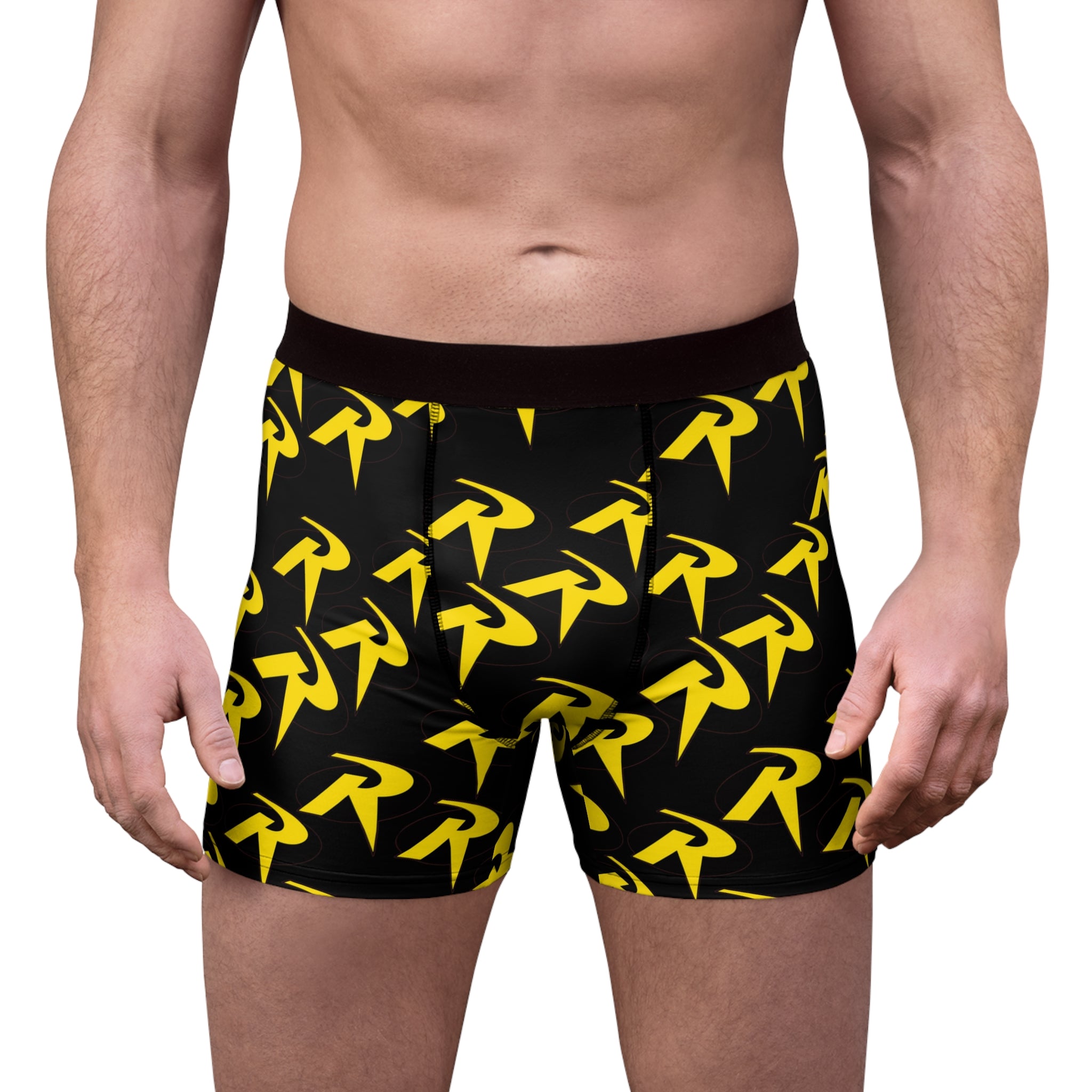 Men's boxer briefs robin symbol black