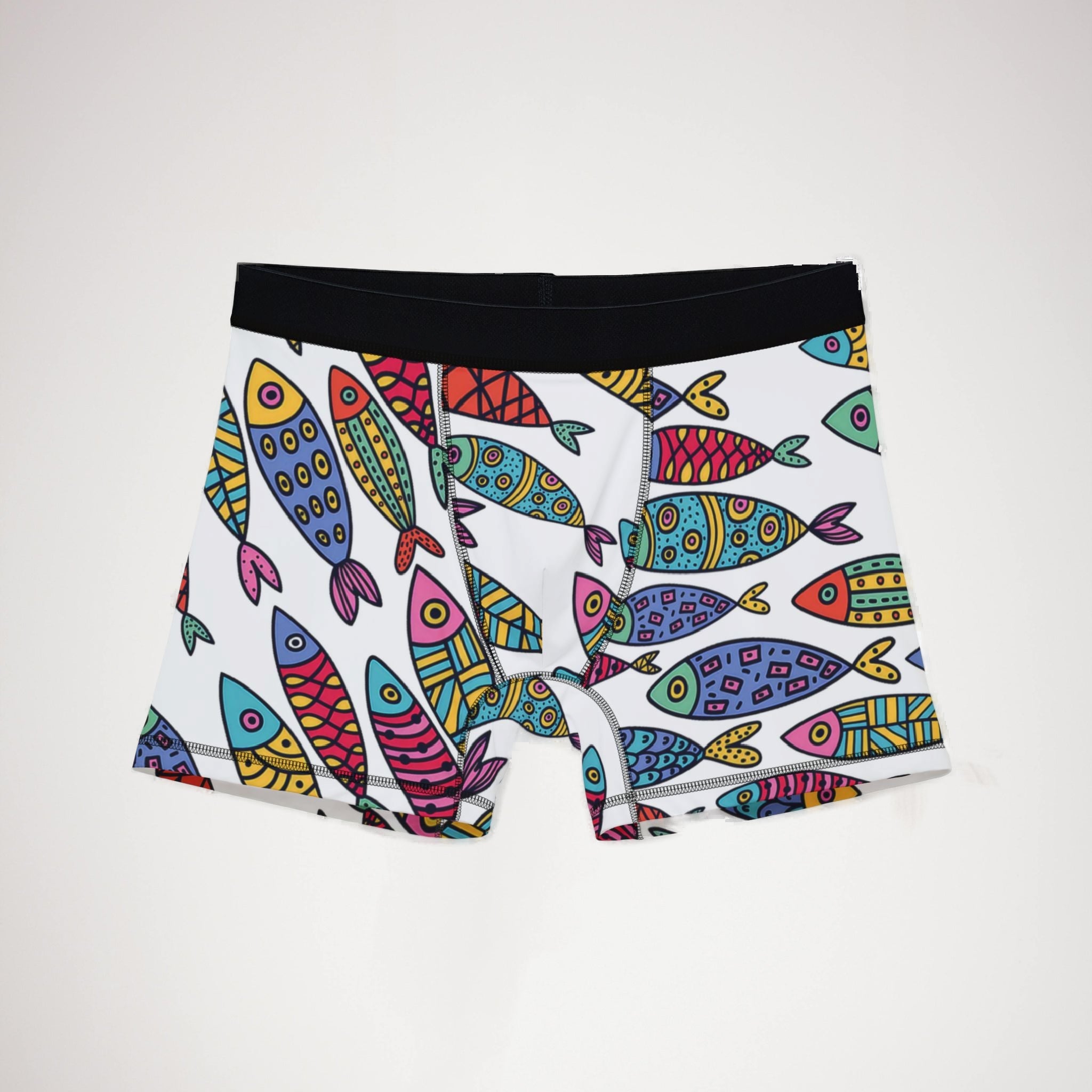 Men's boxers cute fishes white