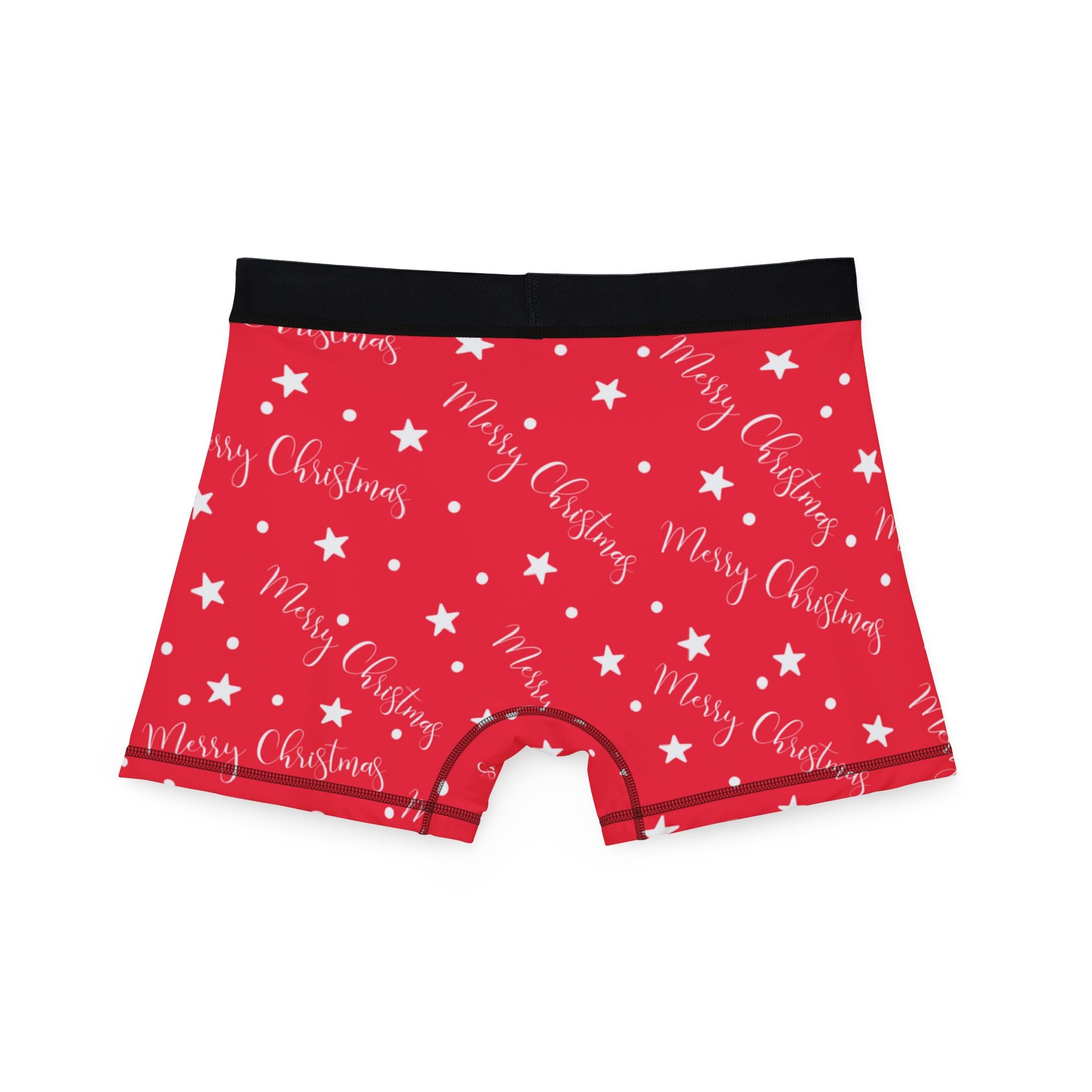 Men's boxers red christmas dots