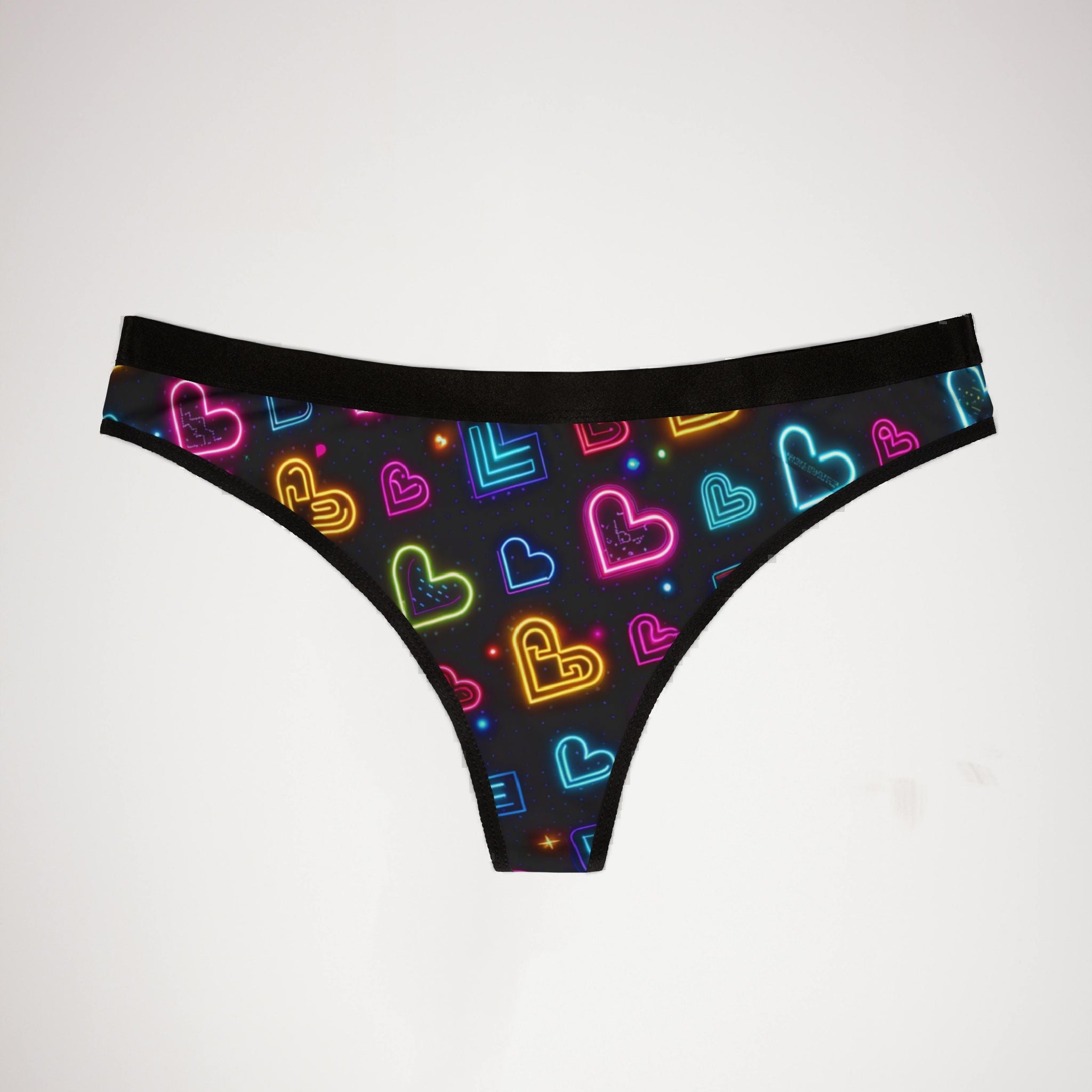 Women's thongs valentine digital