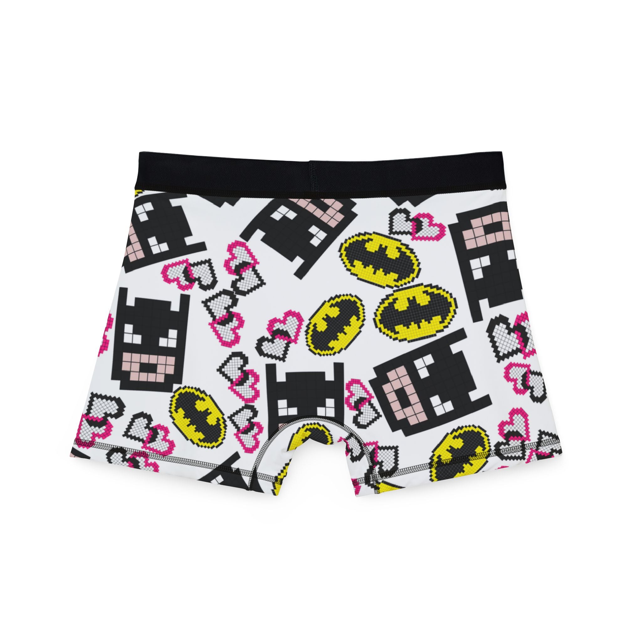 Men's boxers batman pixel white