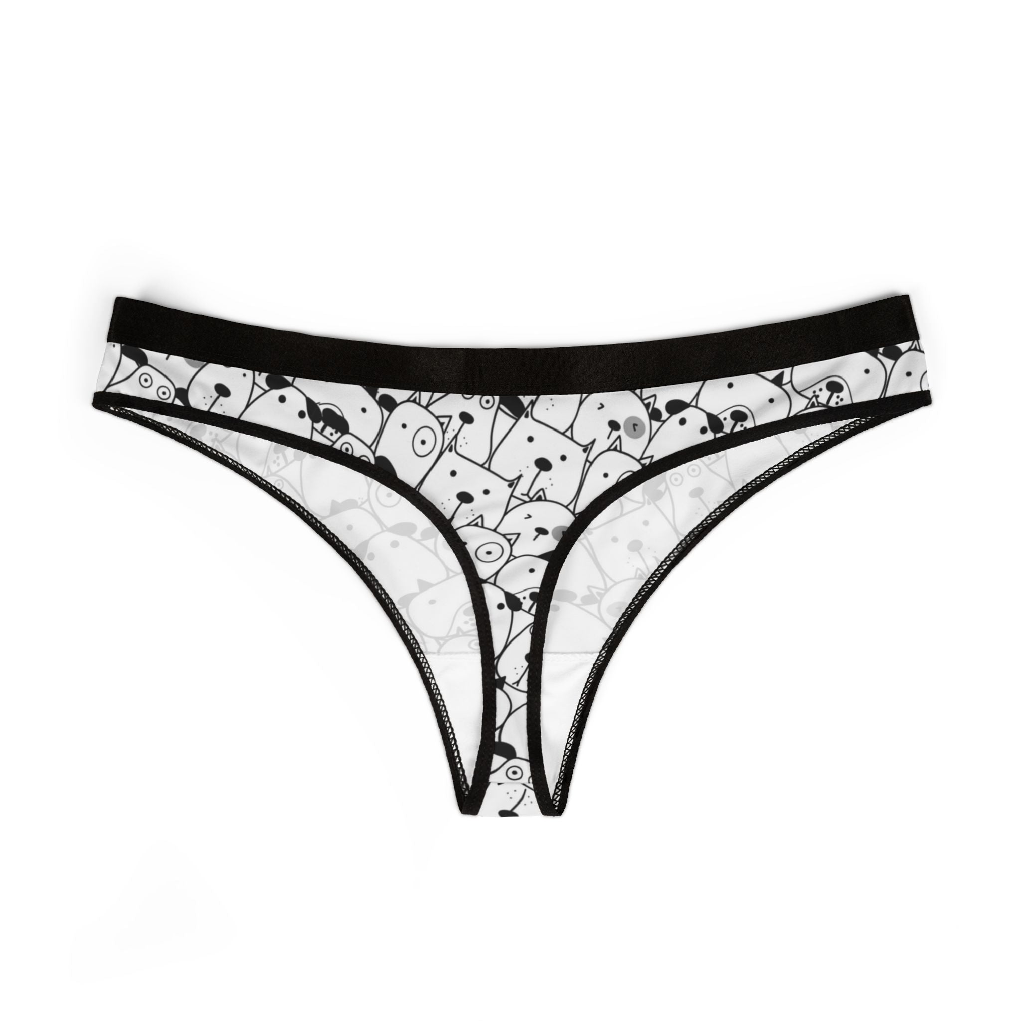 Women's thongs cute dog
