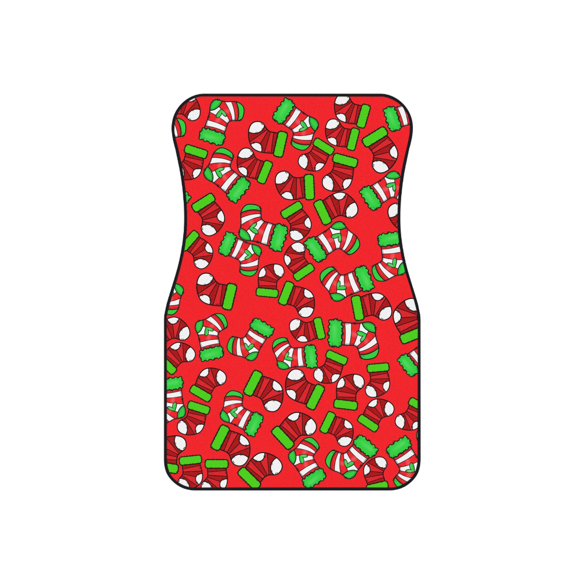 Car mats (set of 4) socks Noel Christmas red