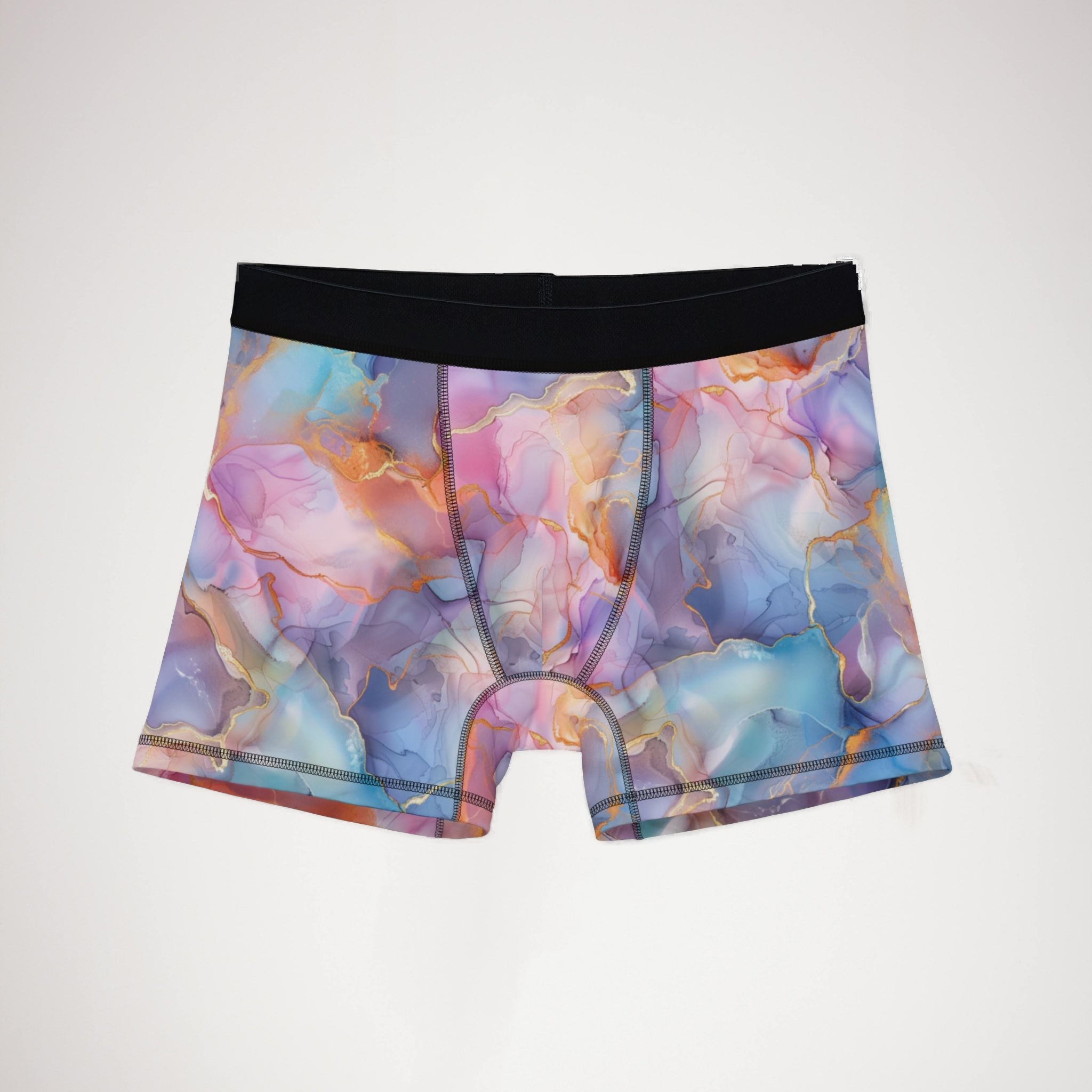 Men's boxers pastel alcohol ink