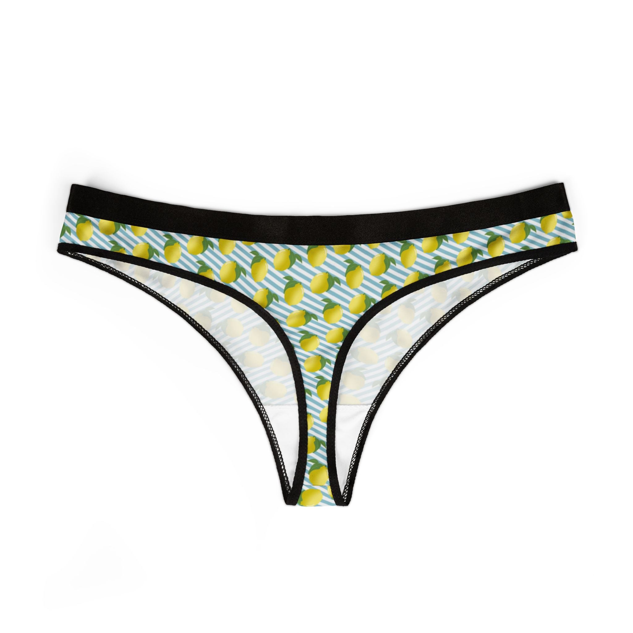 Women's thongs lemon fruit