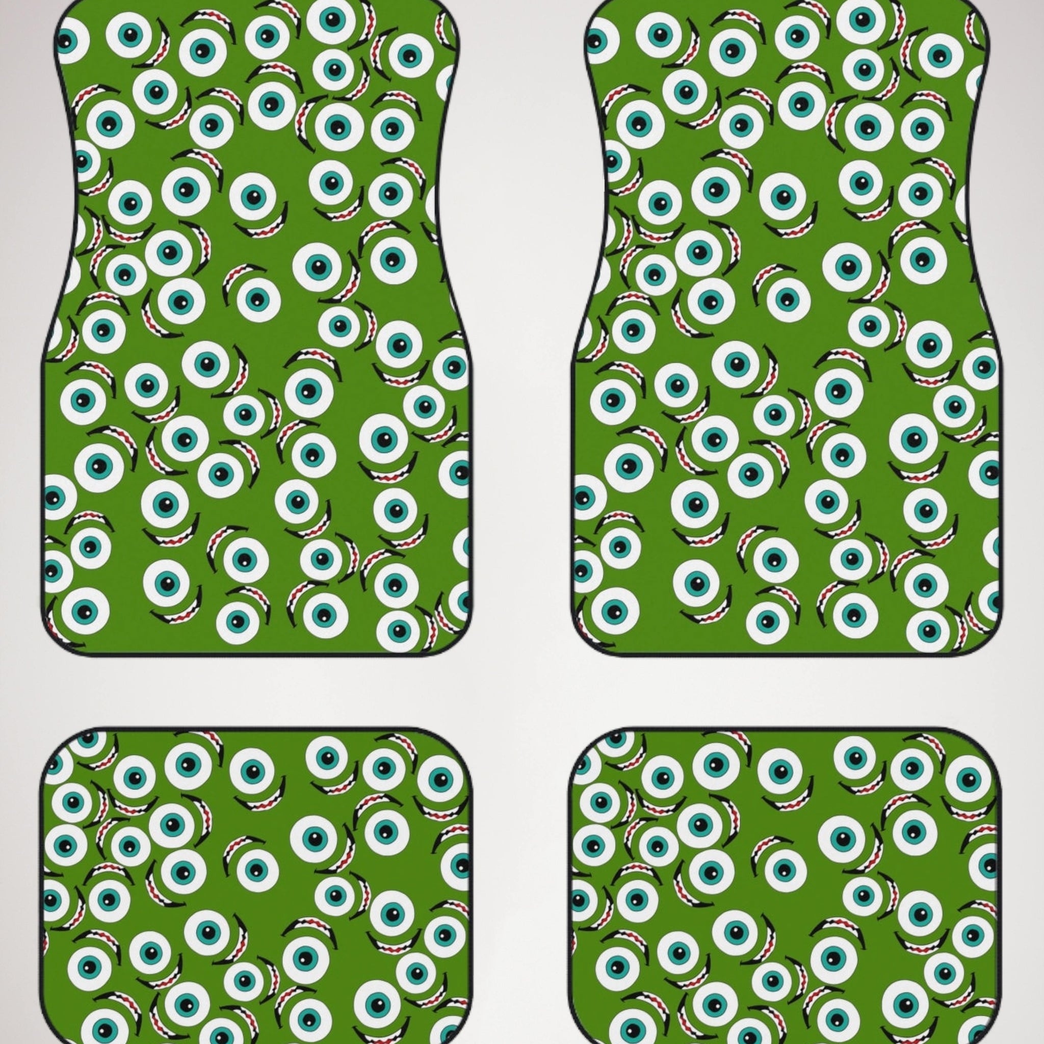 Car mats (set of 4) Mike wazowski green