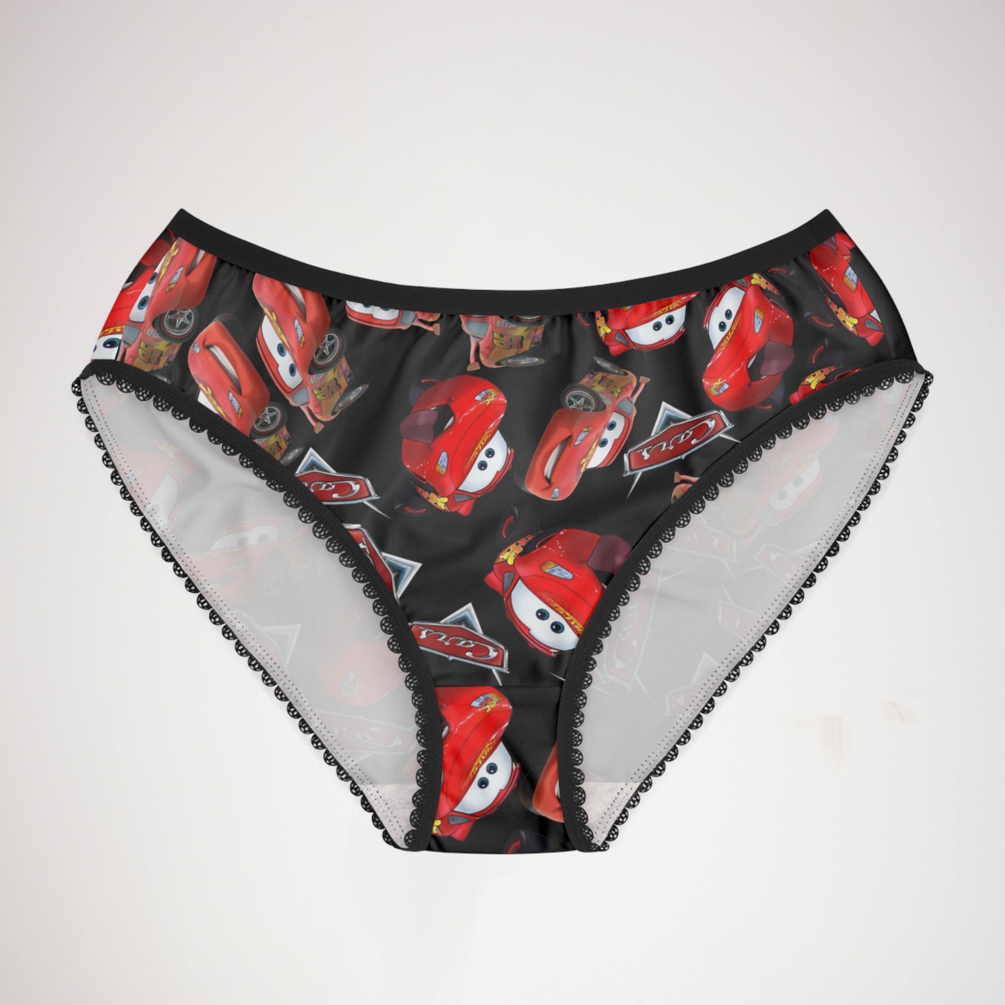 Women's briefs funny% mcqueen black