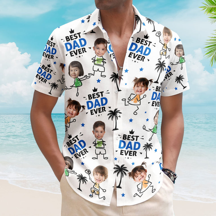 Best Dad Ever New Version Father's Day Gift For Dad - Personalized Hawaiian Shirt