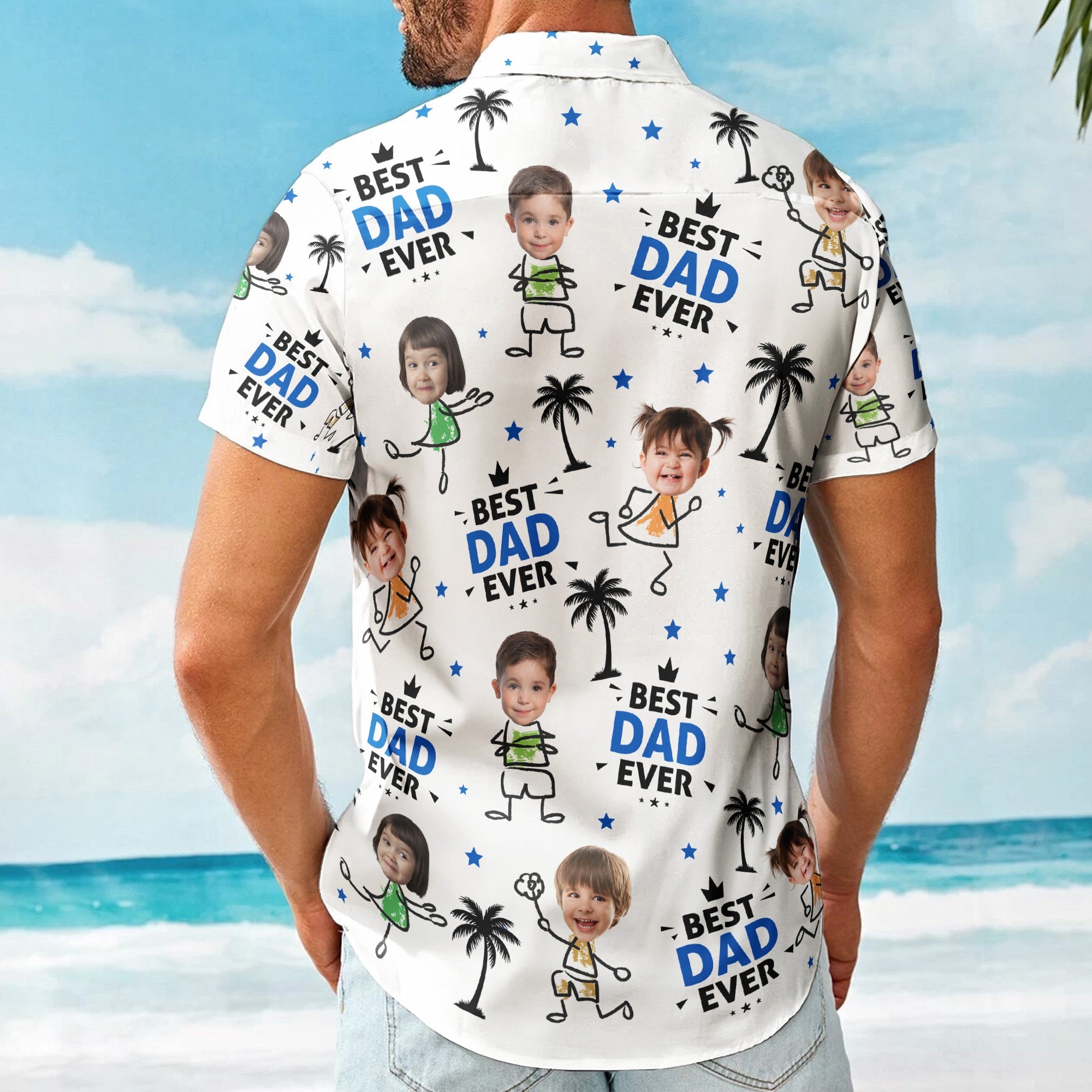 Best Dad Ever New Version Father's Day Gift For Dad - Personalized Hawaiian Shirt