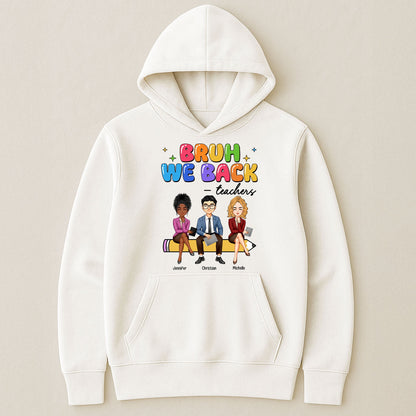 Personalized “Bruh We Back” Teacher Bestie Back-to-School Shirt